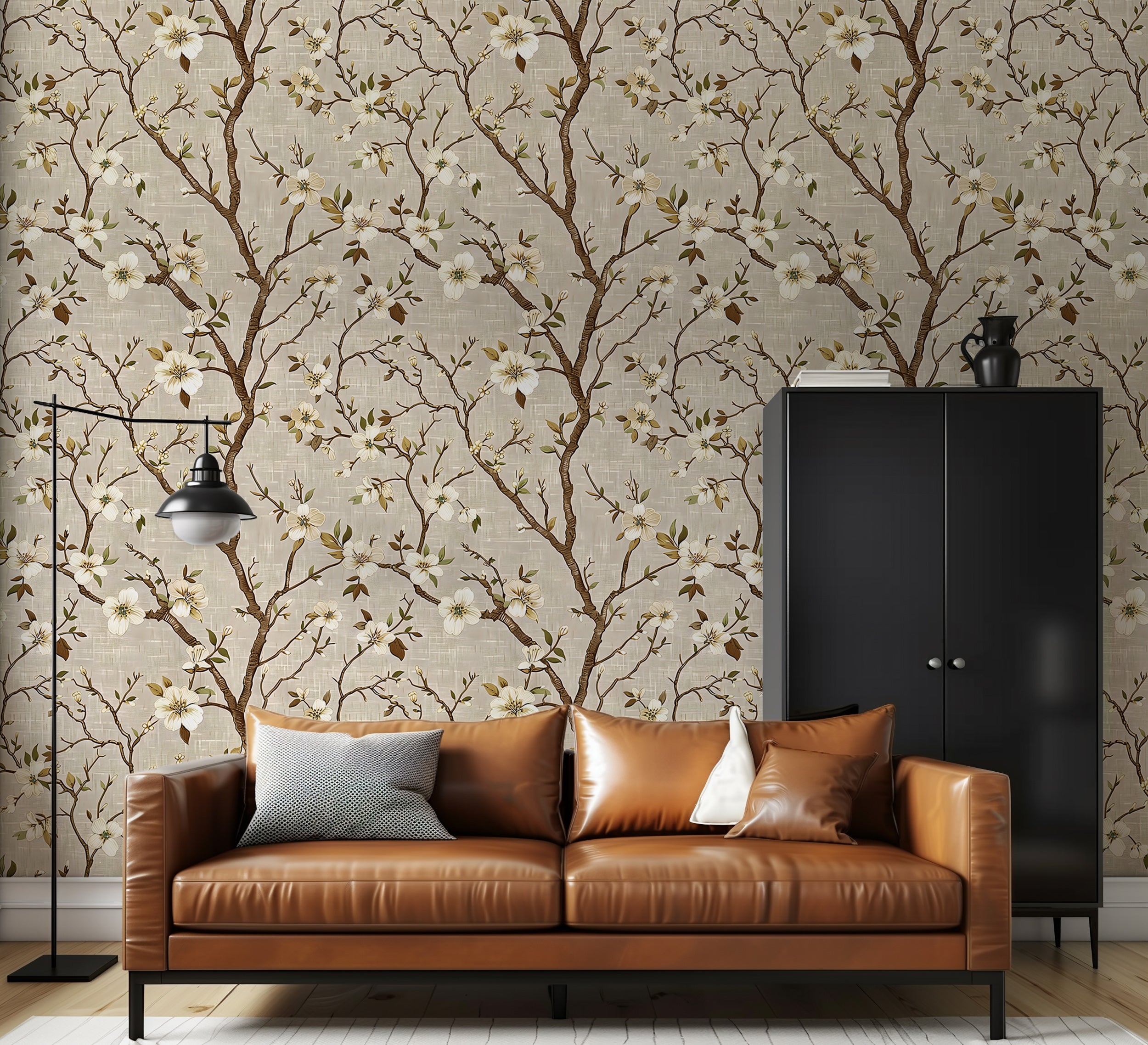 Removable tree branches wall decor