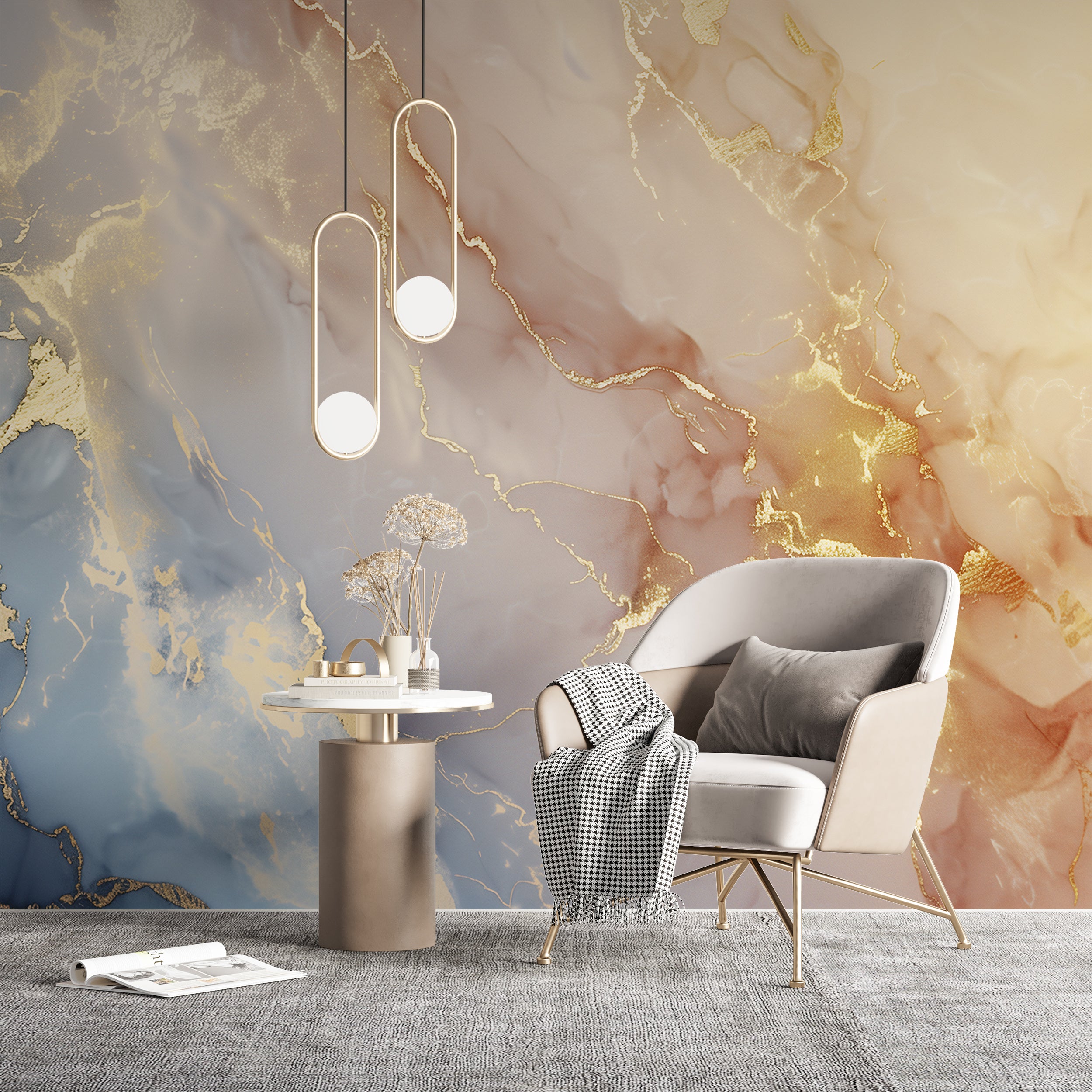 Vibrant stone texture wallpaper