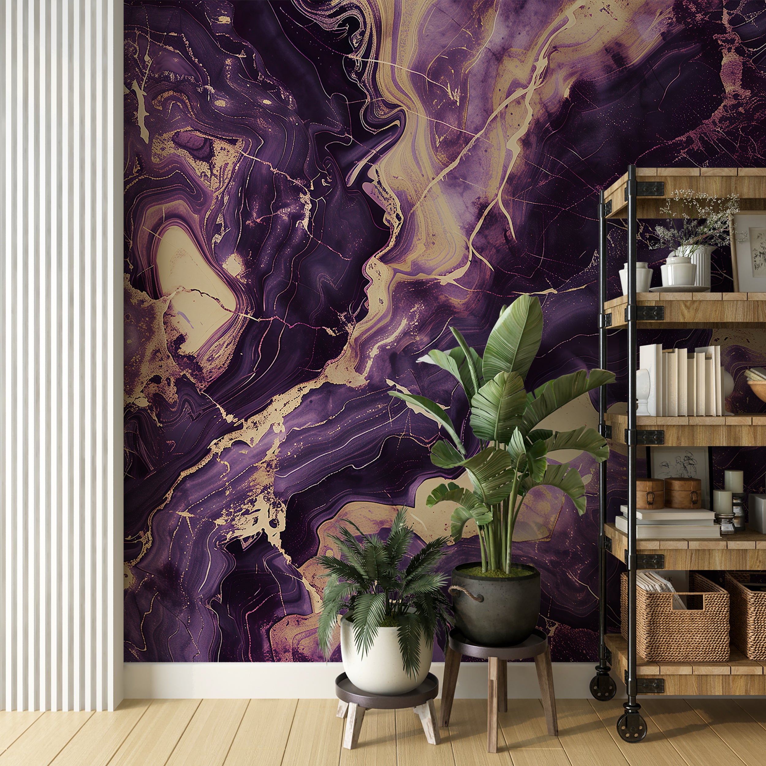 Dark alcohol ink wall decor