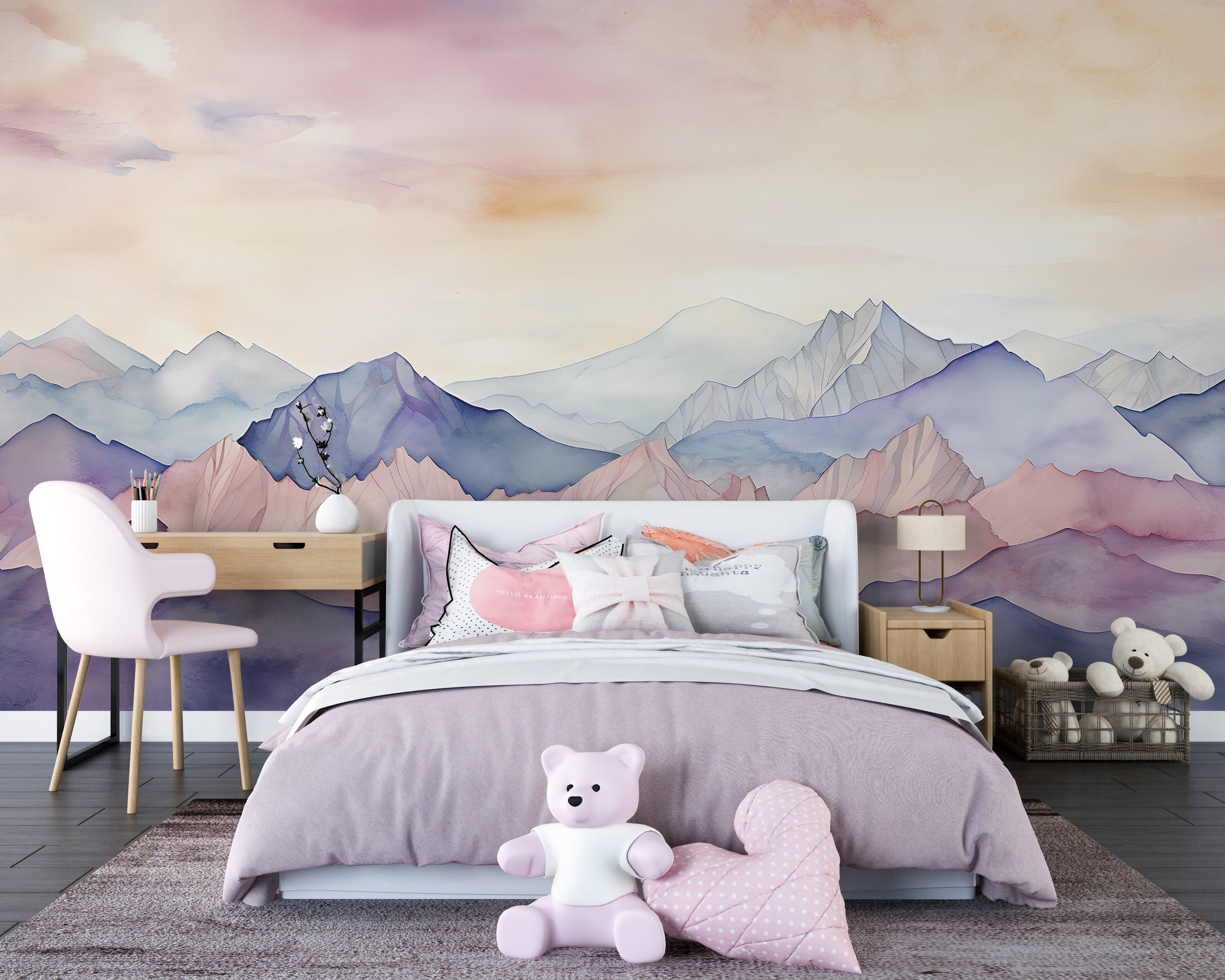 Dreamy Nursery Mountains Wall Decoration