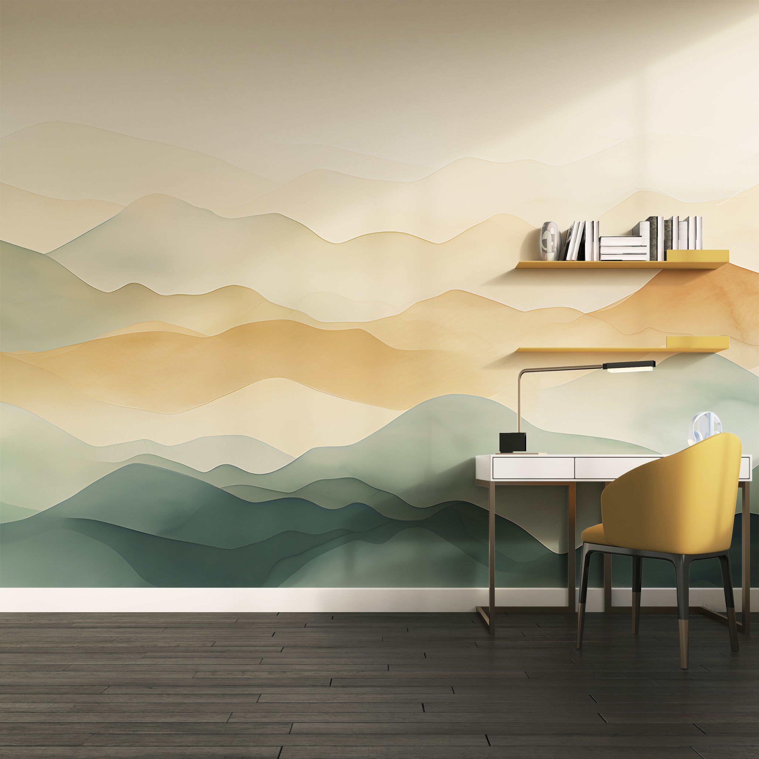 Nature's Beauty in Watercolor Wallpaper