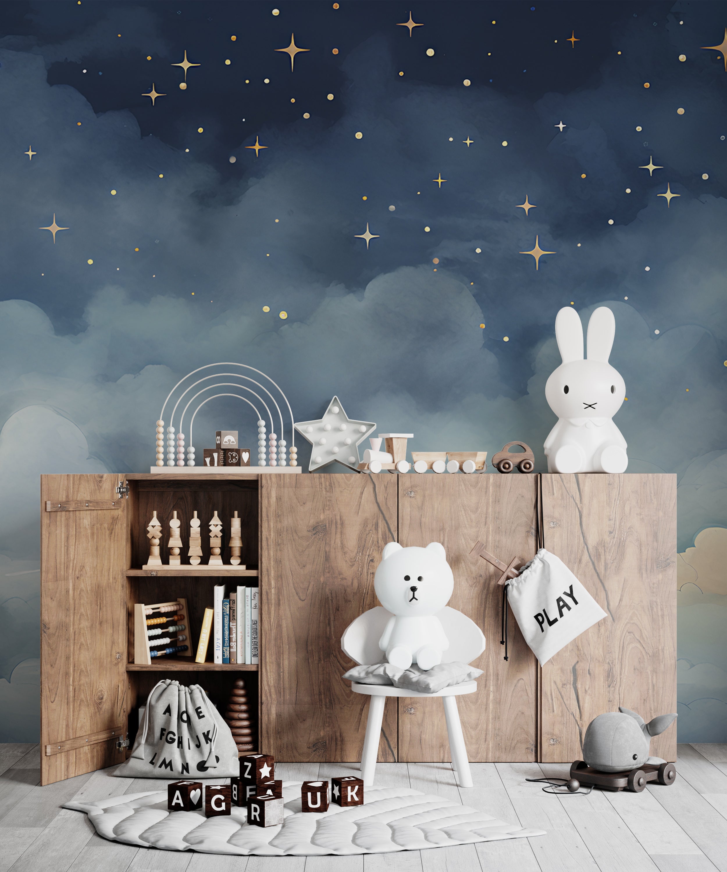 Create a Serene Space with Sky Mural