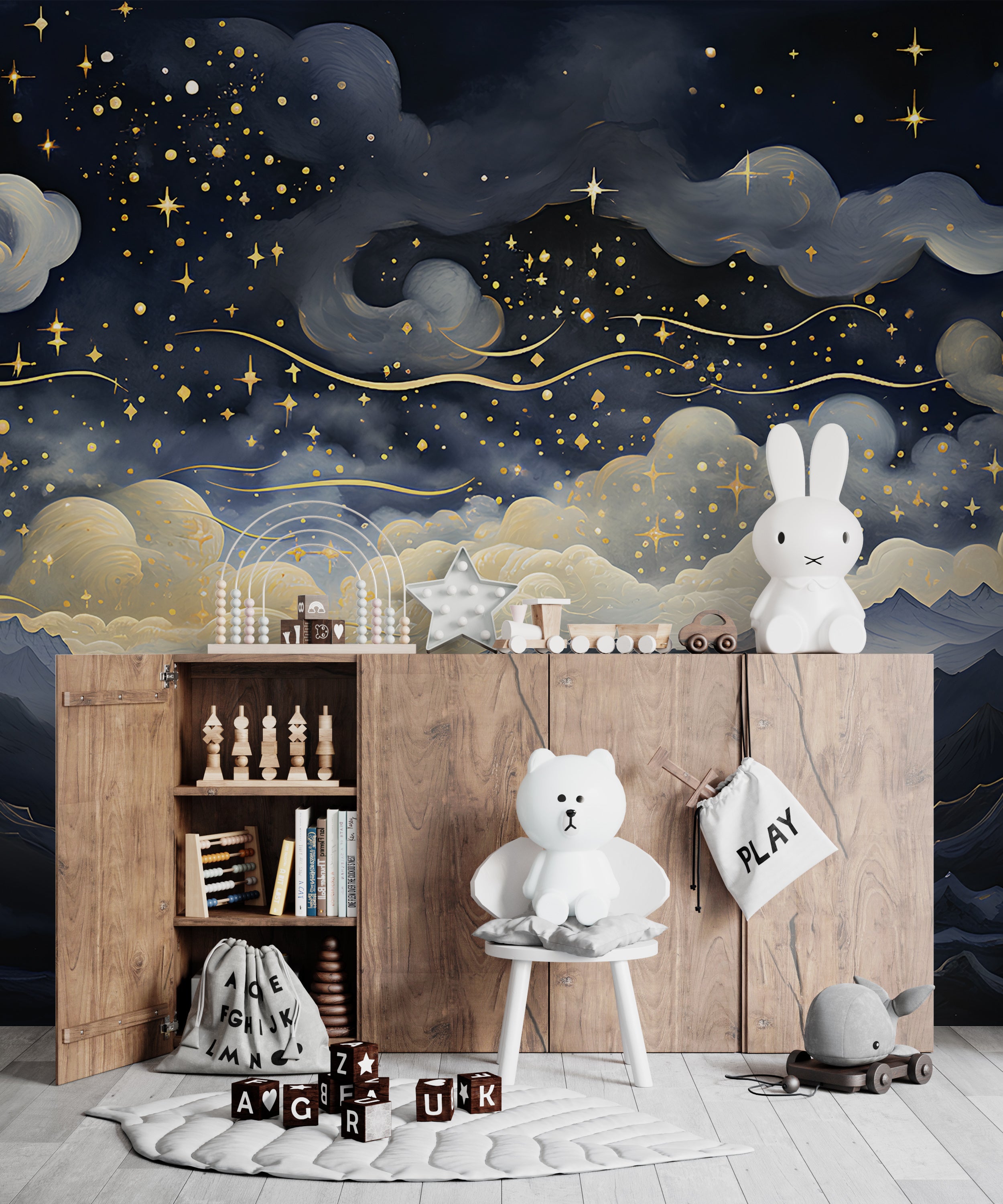 Celestial Night Sky Wall Covering