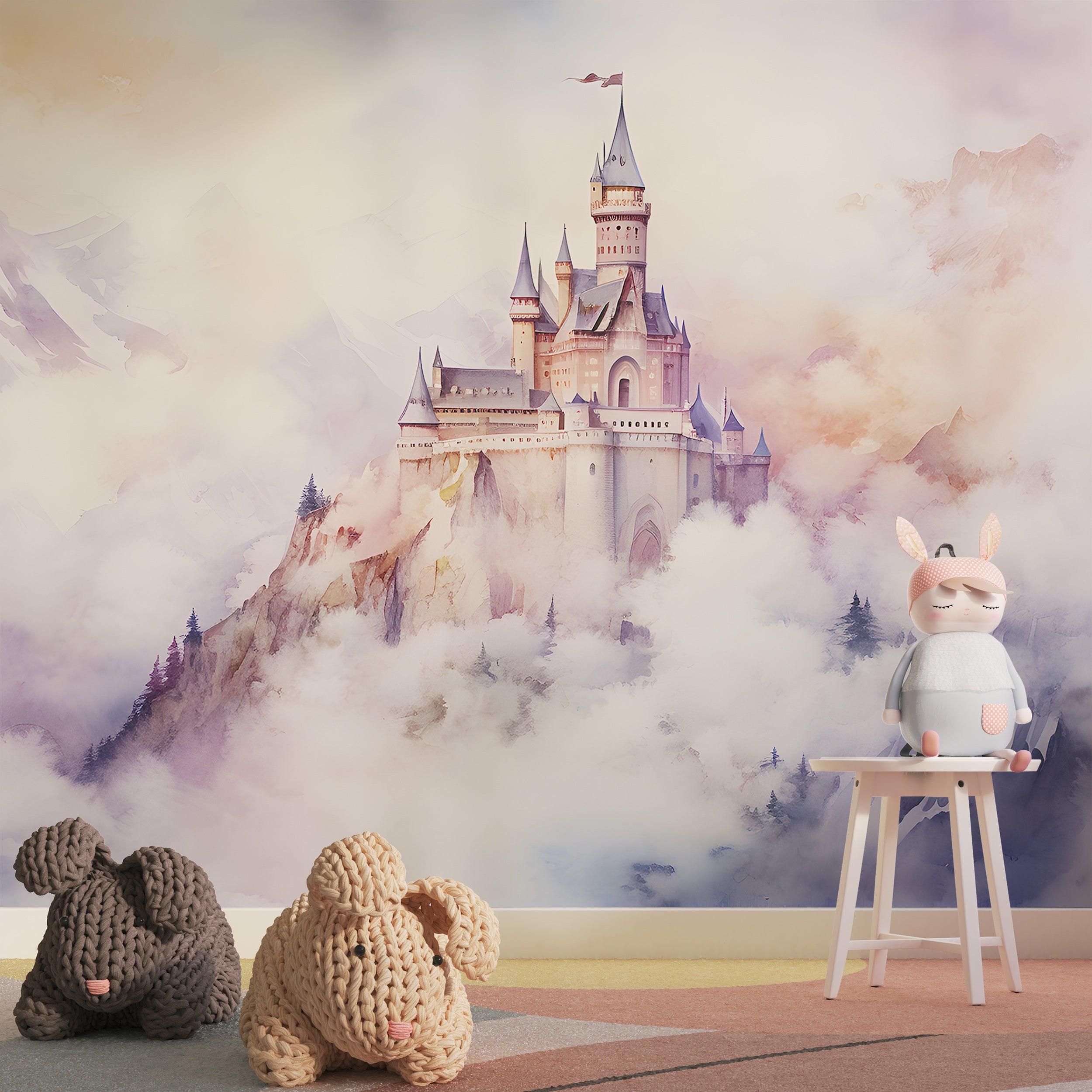 Castle in the Clouds Peel and Stick Mural