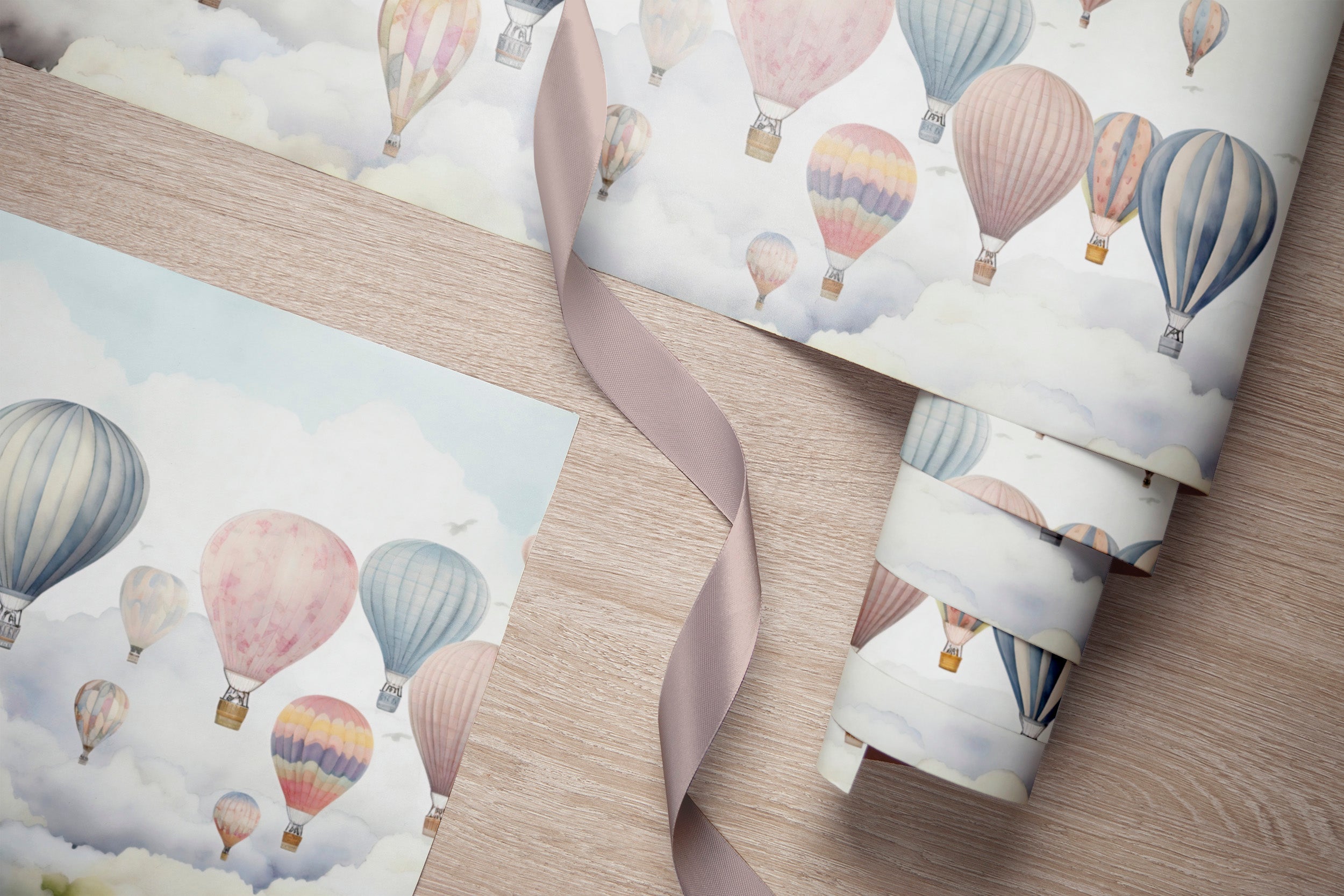 Dreamy Hot Air Balloons Wall Decal
