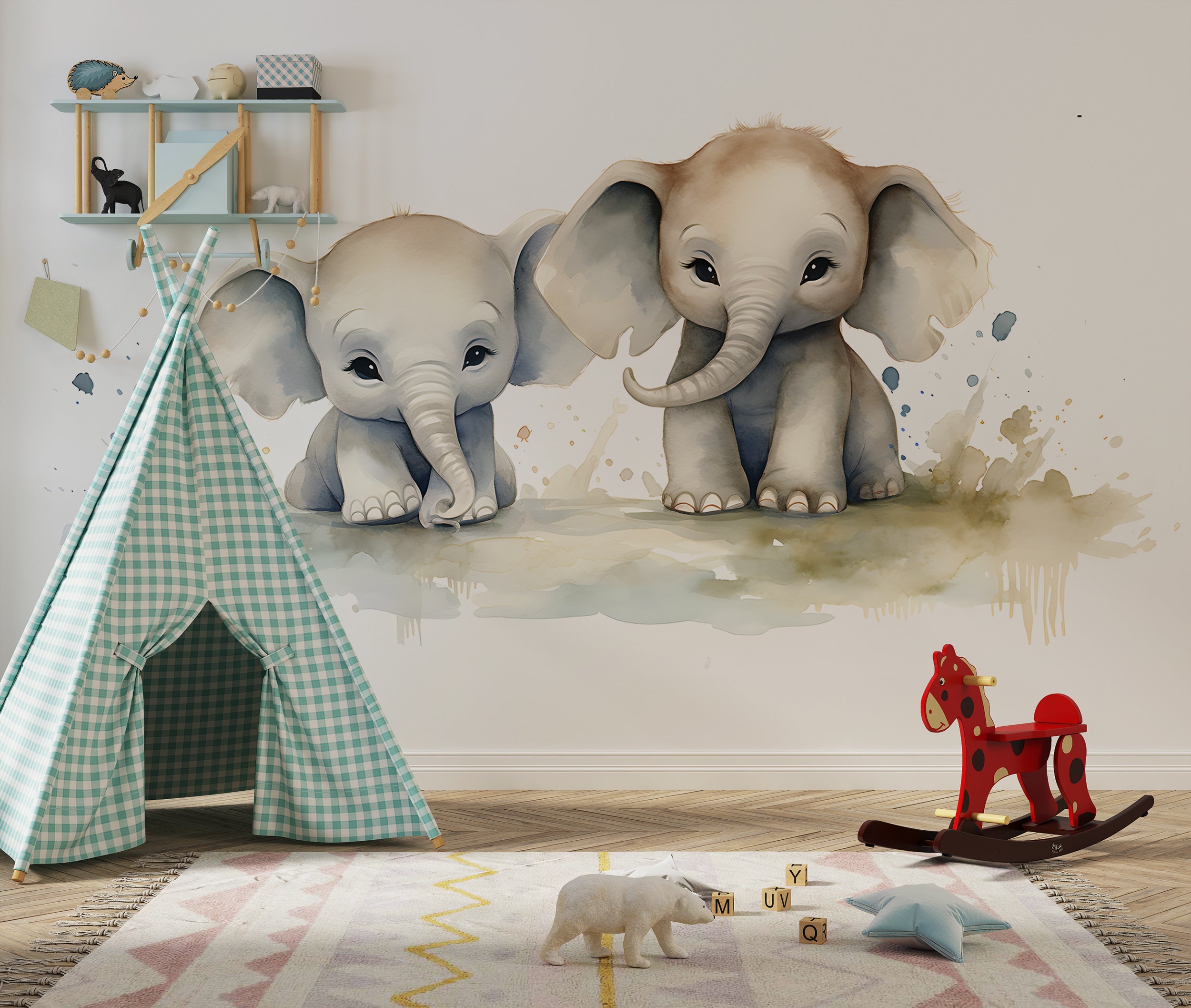 Safari Adventure Nursery Wallpaper