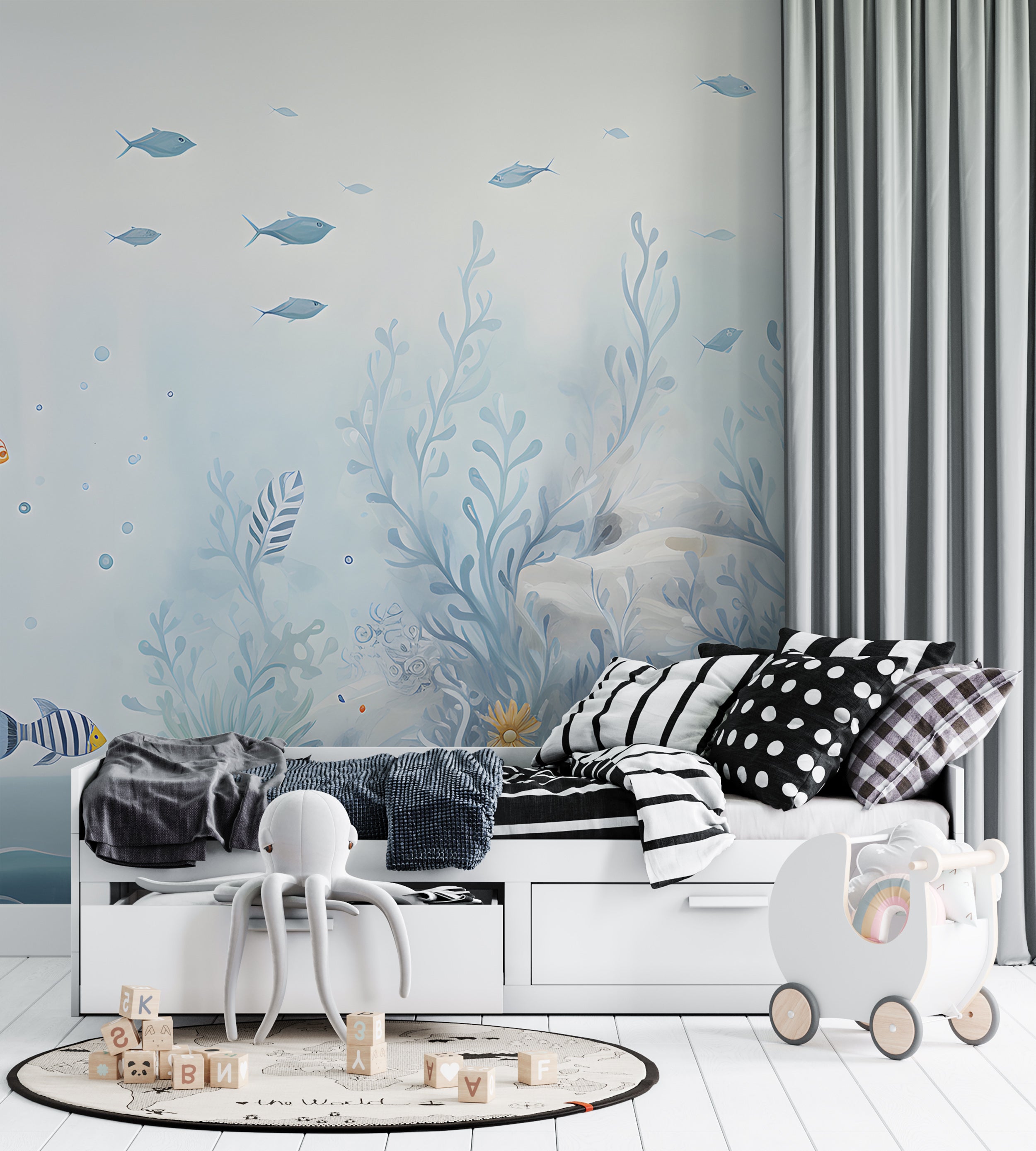 Ocean Adventure Nursery Wallpaper