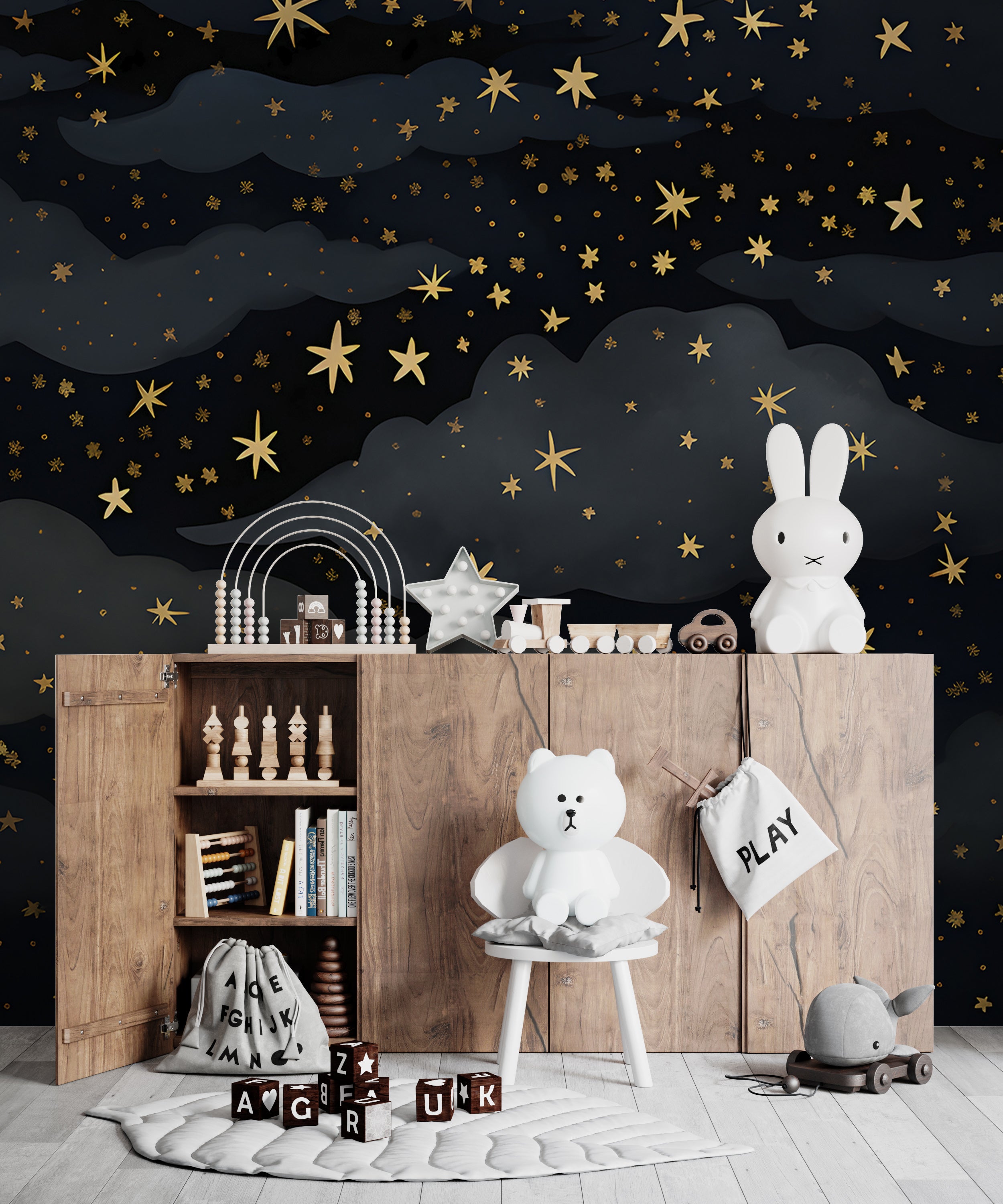 Dreamy Starry Night Wall Art