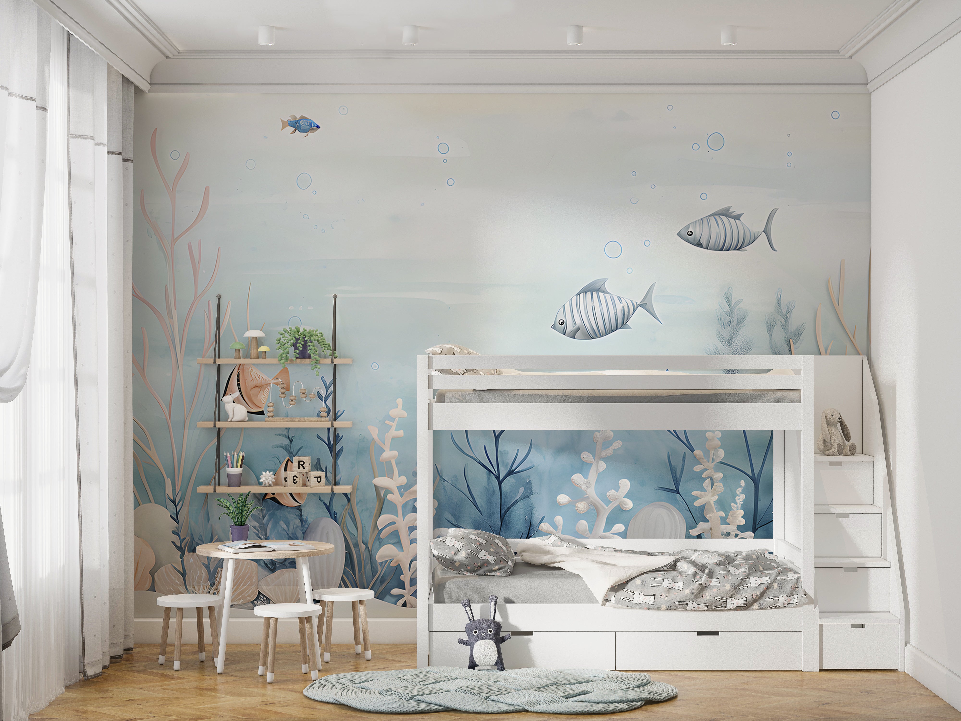 Peel and Stick Nursery Ocean Life