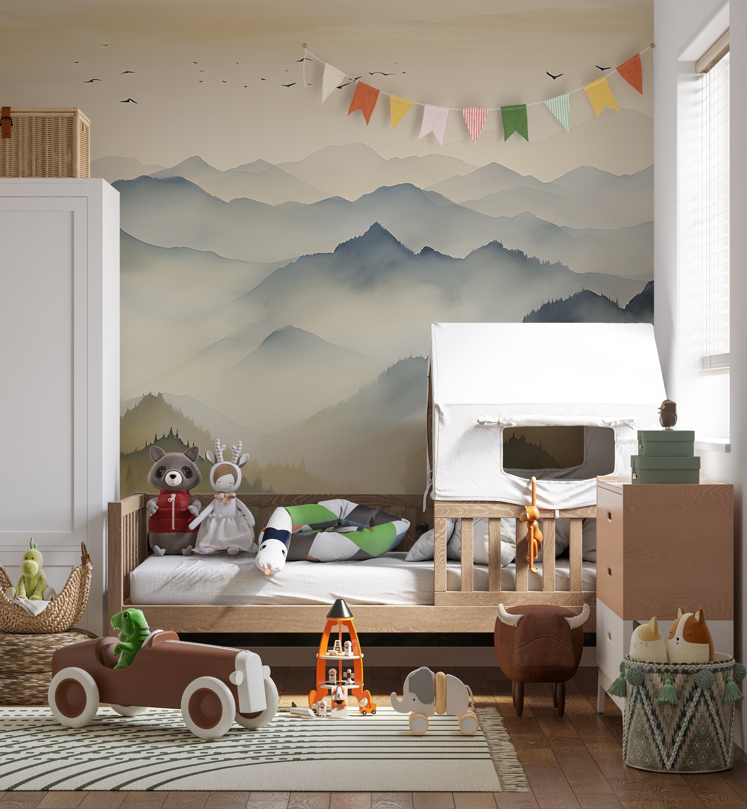 Nursery Self Adhesive Nature Mural
