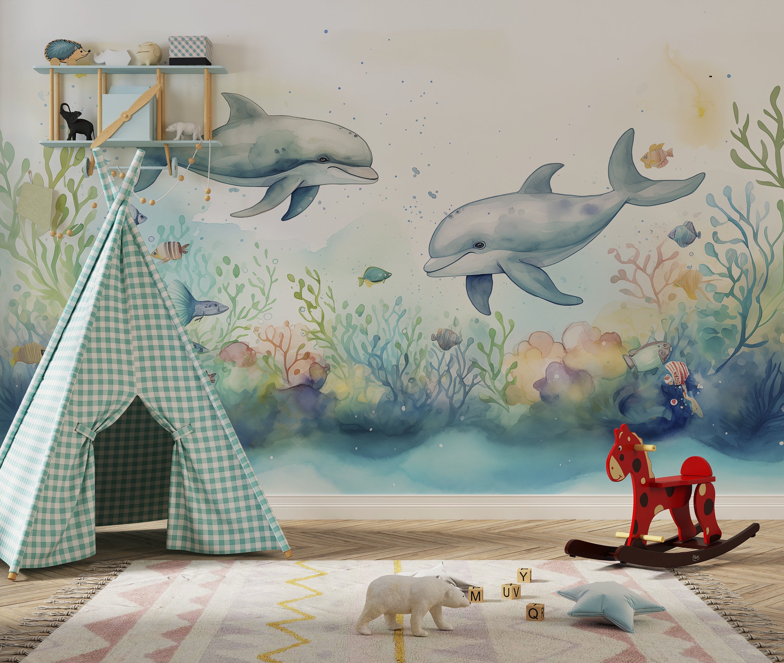 Kid-Friendly Underwater Wallpaper
