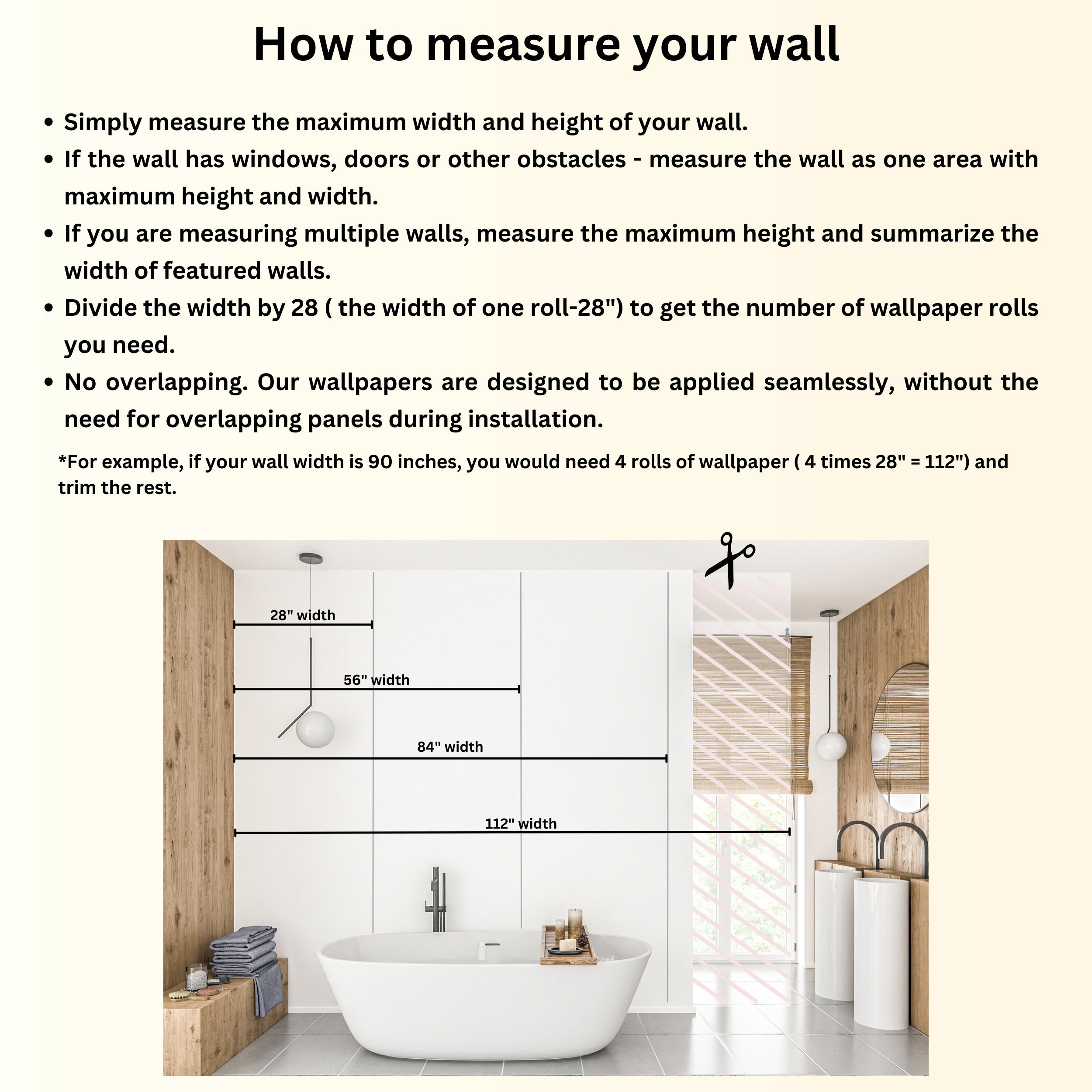 Ragged Vertical Striped Wallpaper in Beige and Soft Pink Colors, Peel and Stick Pastel Color Striped Wall Decal, Vertical Stripes Removable Wallpaper