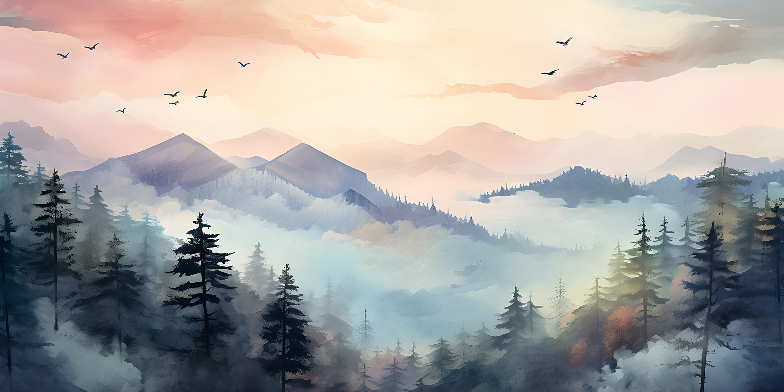 Mountains collections of wallpapers and murals