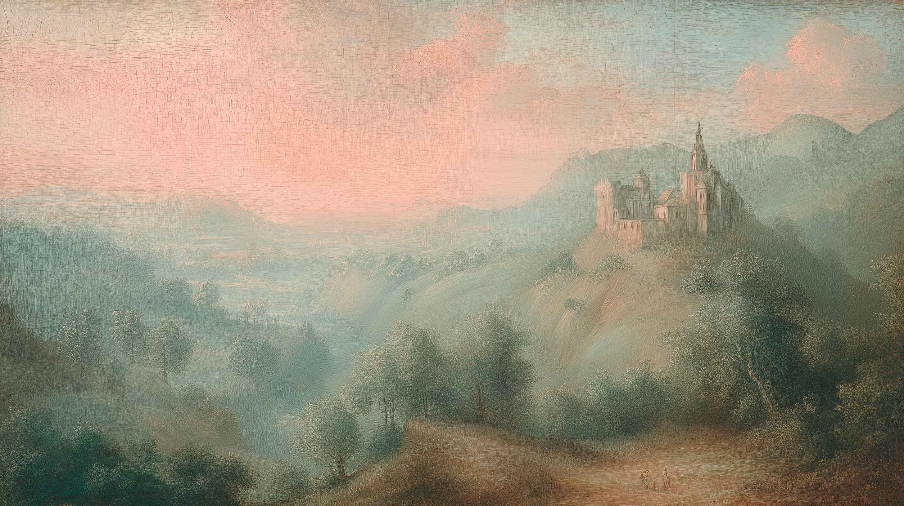 Warm oil painting style wallpaper

Romantic countryside wall decor