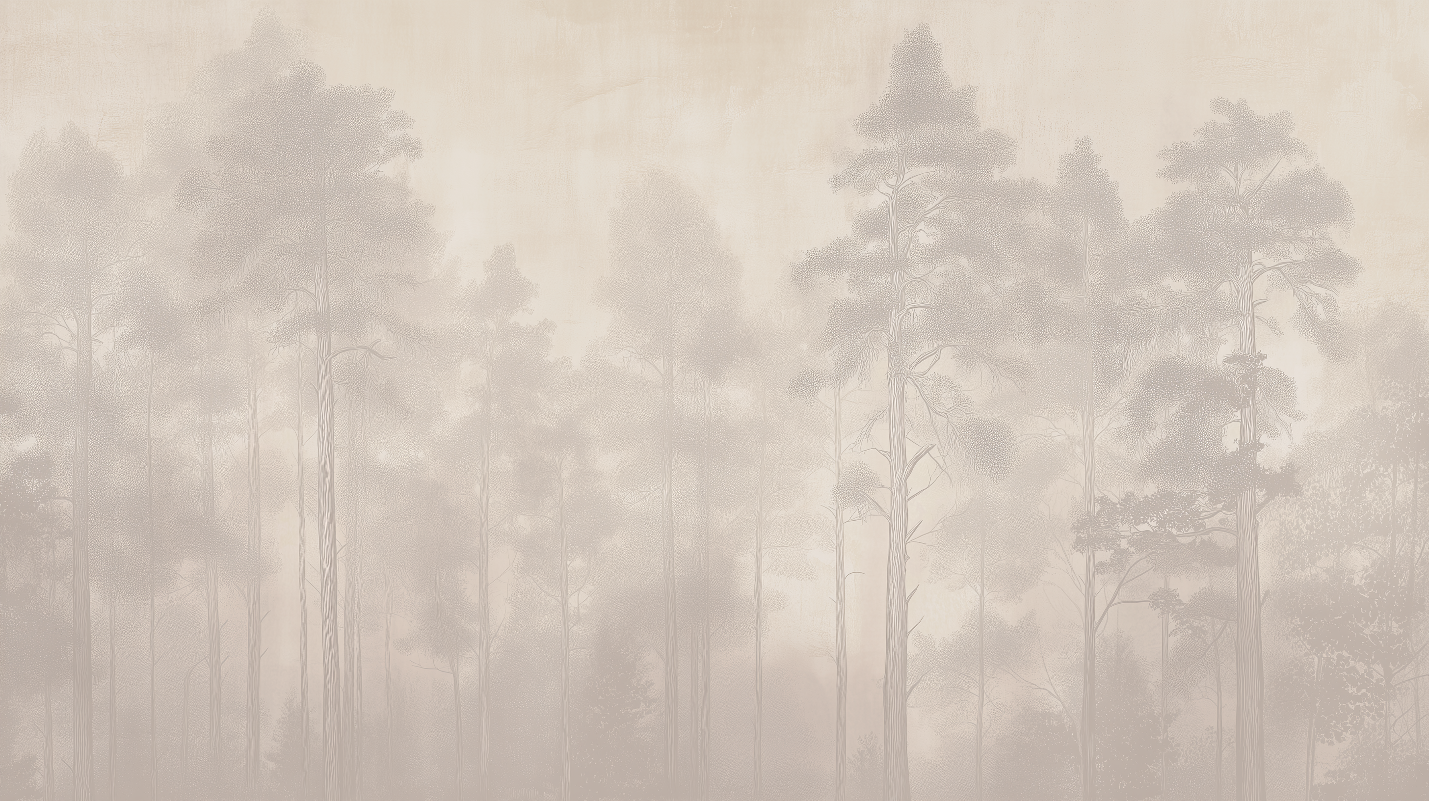 Neutral toned woodland mural

Peel and stick muted forest design