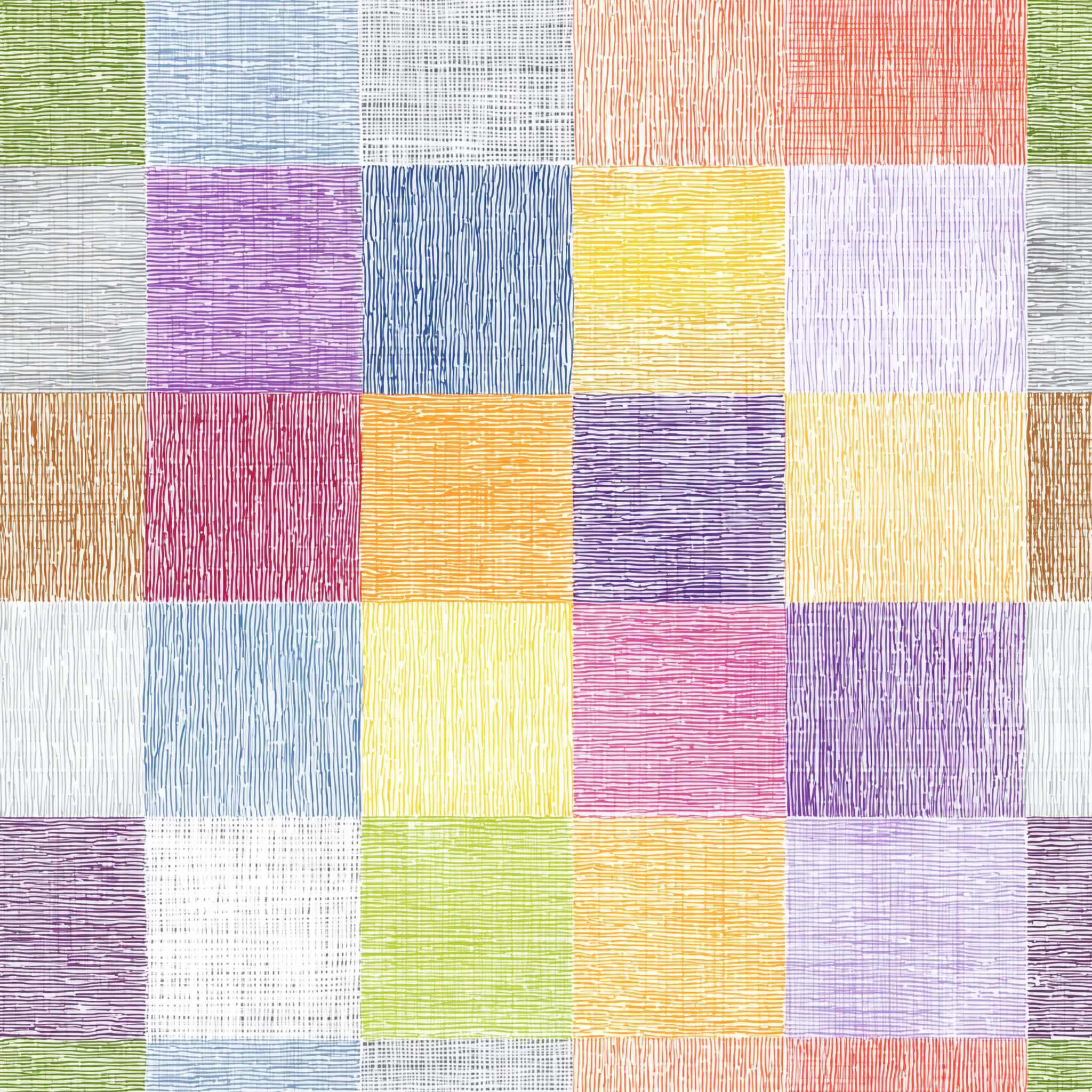 playful square wallpaper in bright colors

hand drawn patchwork wall design