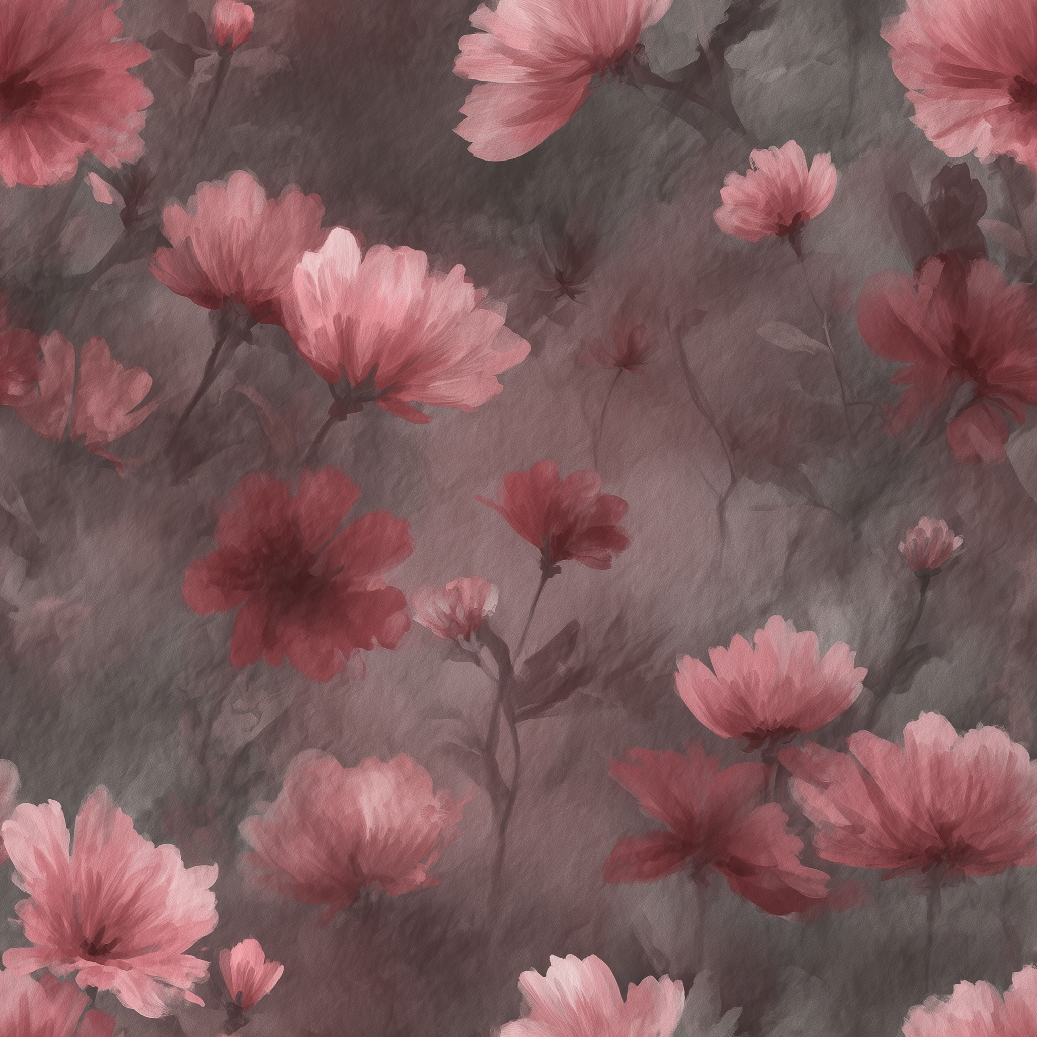 vintage style pink blossom design

hand painted flower wallpaper