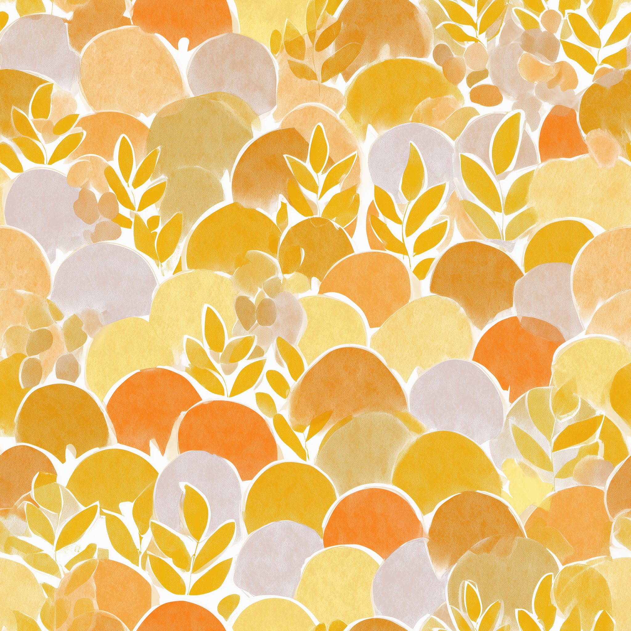 hand painted orange botanical wallpaper

yellow and ochre leaf pattern wall mural