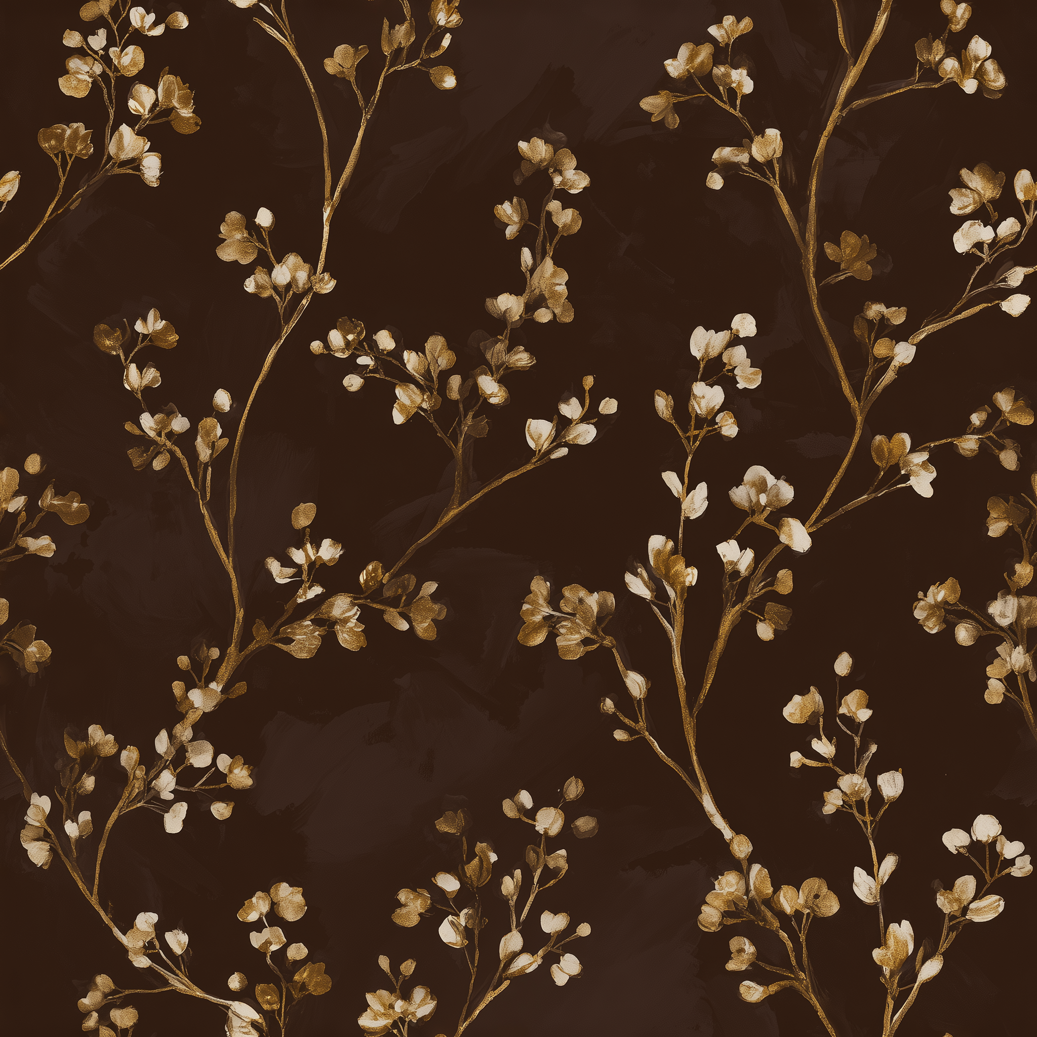 japanese style blossom branch wallpaper
brown botanical wallpaper pattern