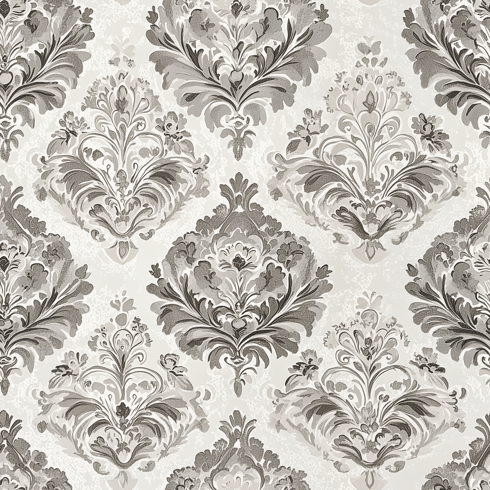 Vintage traditional wallpaper in grey and white tones
Easy-to-remove grey French wallpaper for sophisticated interiors