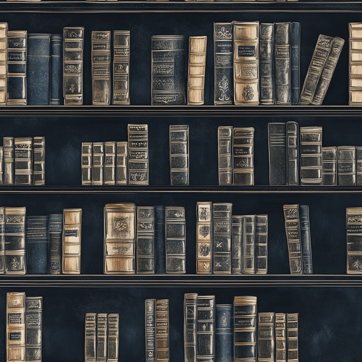 Book Shelf Pattern Wallpaper Dark Academy Wall Decor book-shelf-pattern-wallpaper-dark-academy-wall-decor