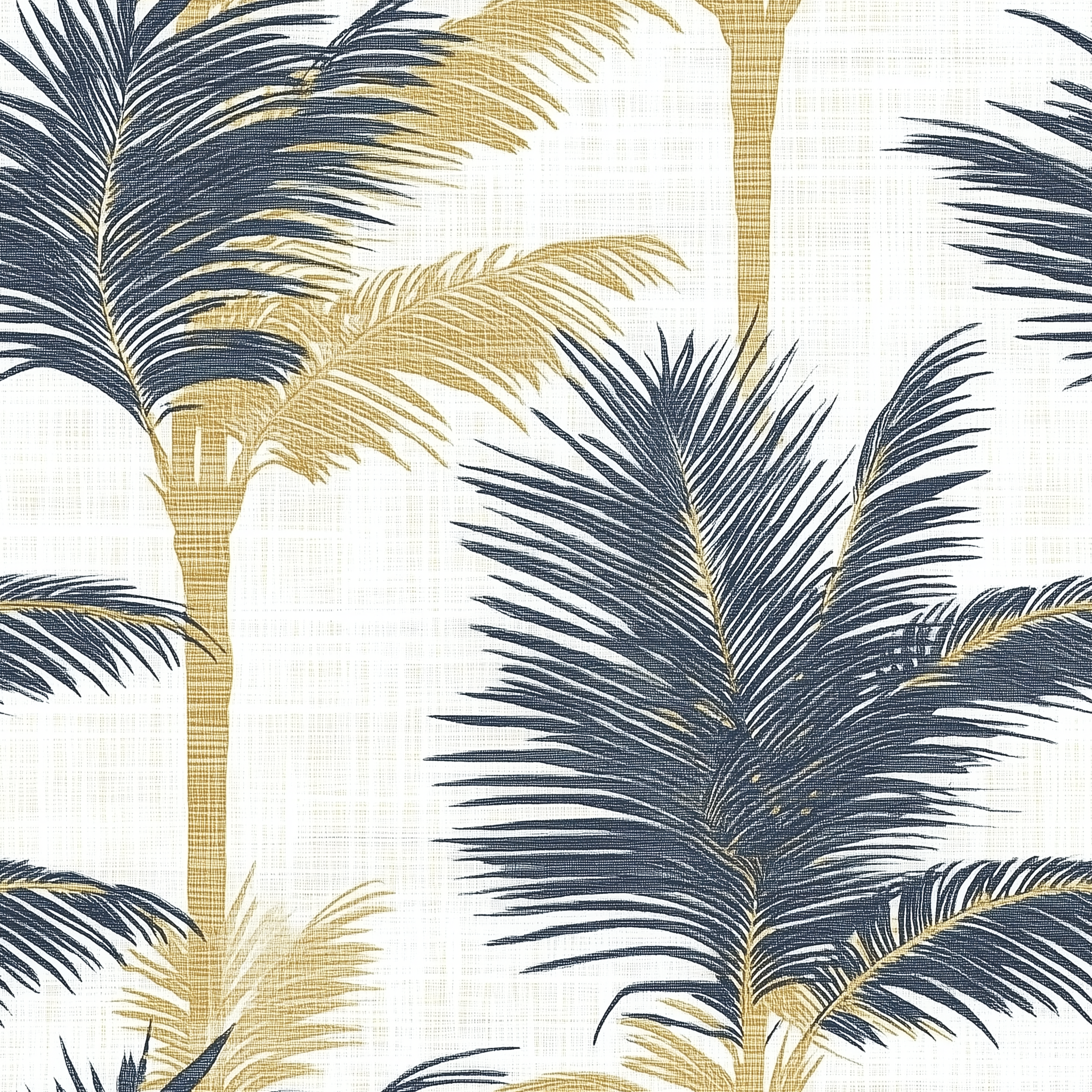 Elegant palm tree wallpaper for sophisticated home interiors
Gold and blue wallpaper for creating a tropical-inspired feature wall