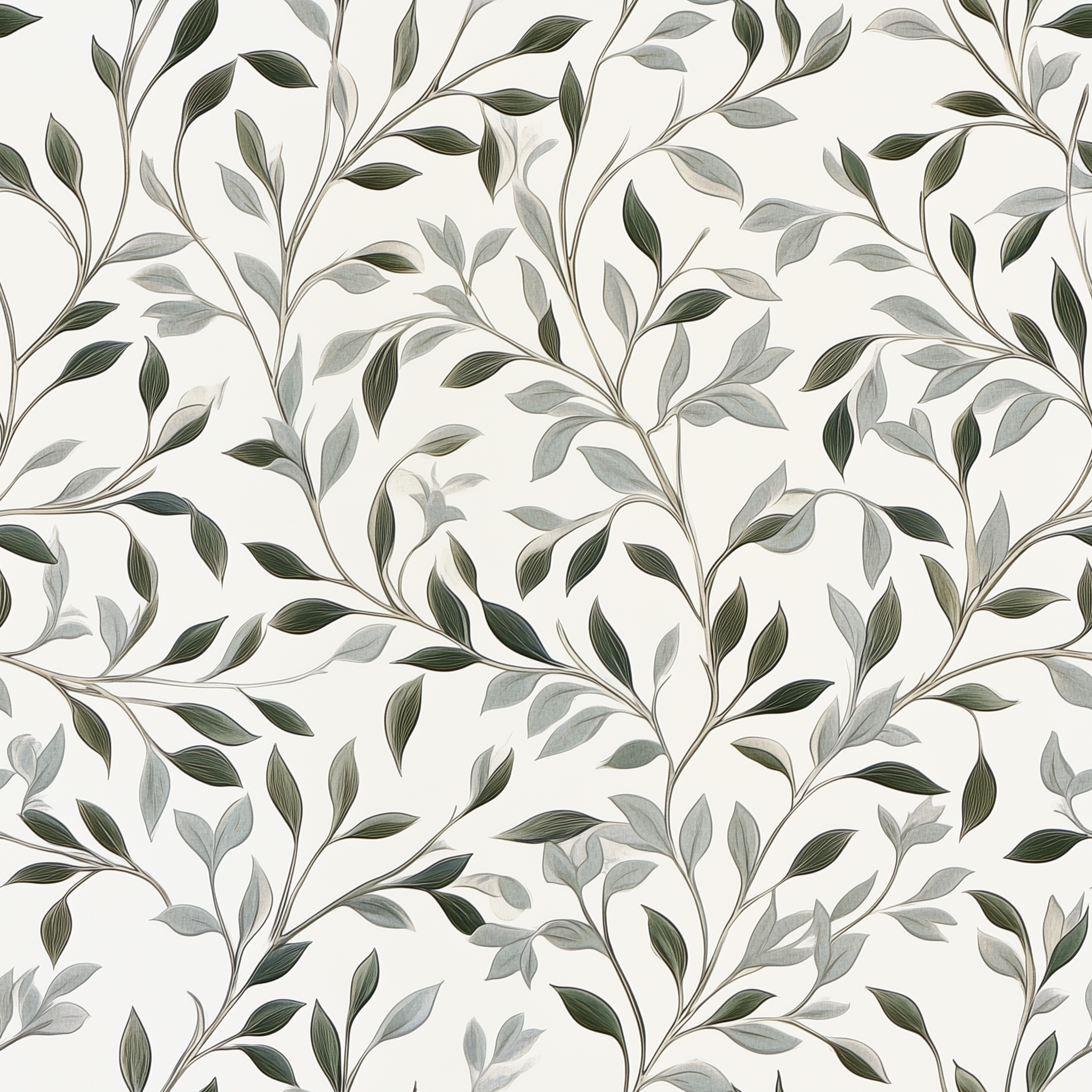 Monochrome leaf pattern wallpaper for serene living rooms and bedrooms
Easy-to-remove grey wallpaper for nature-inspired spaces