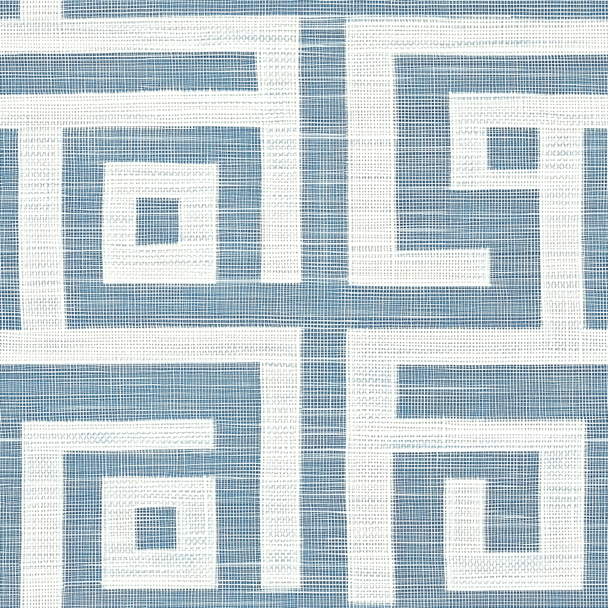 Greek-inspired wallpaper for Mediterranean accent walls
Removable light blue wallpaper with geometric pattern