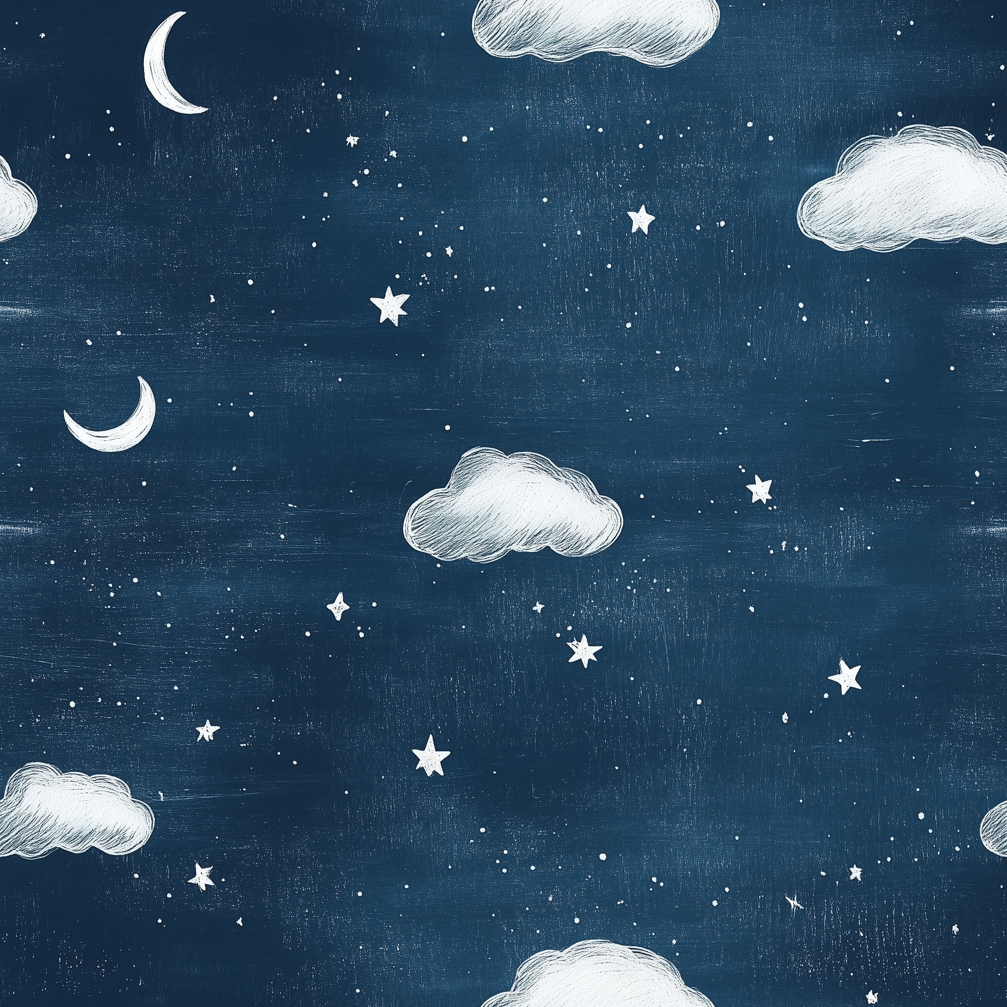 Removable wallpaper with clouds and stars design
Dark blue wallpaper perfect for tranquil nursery spaces