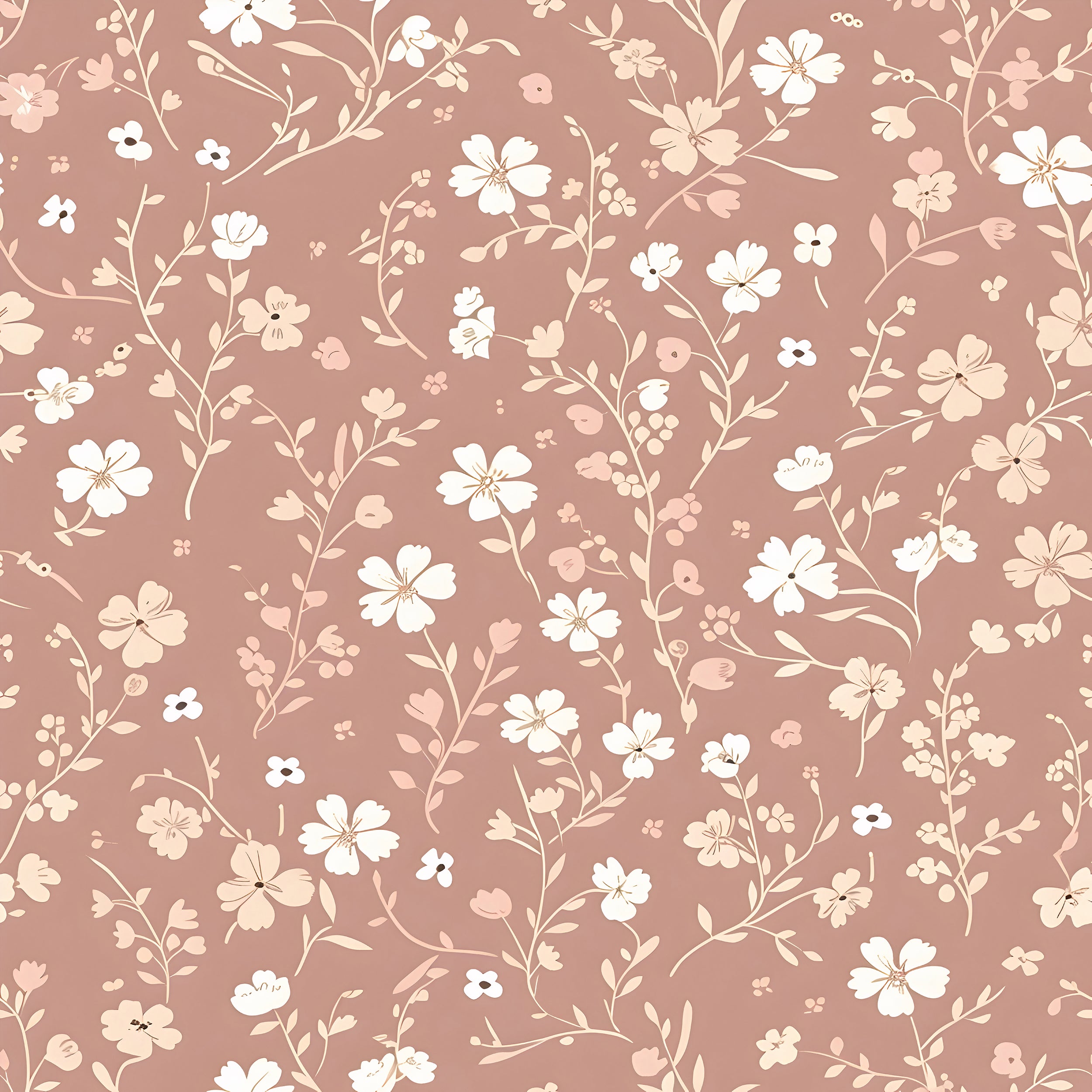 Self-adhesive Wild Flower Wallpaper