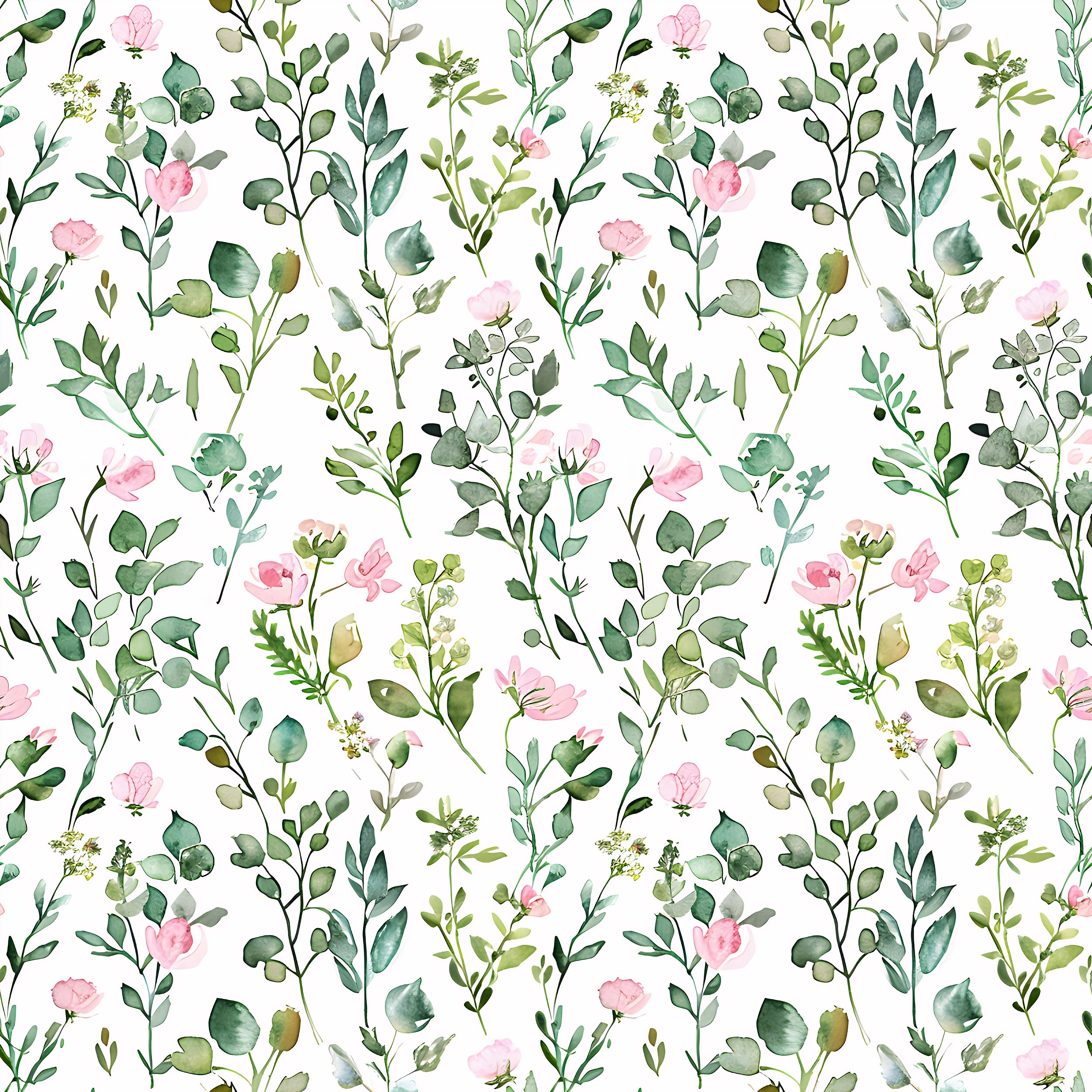 Removable Wildflower Wallpaper, Delicate Floral Peel and Stick Design Tranquil Meadow Flowers Wall Mural, Peel and Stick Floral Decor