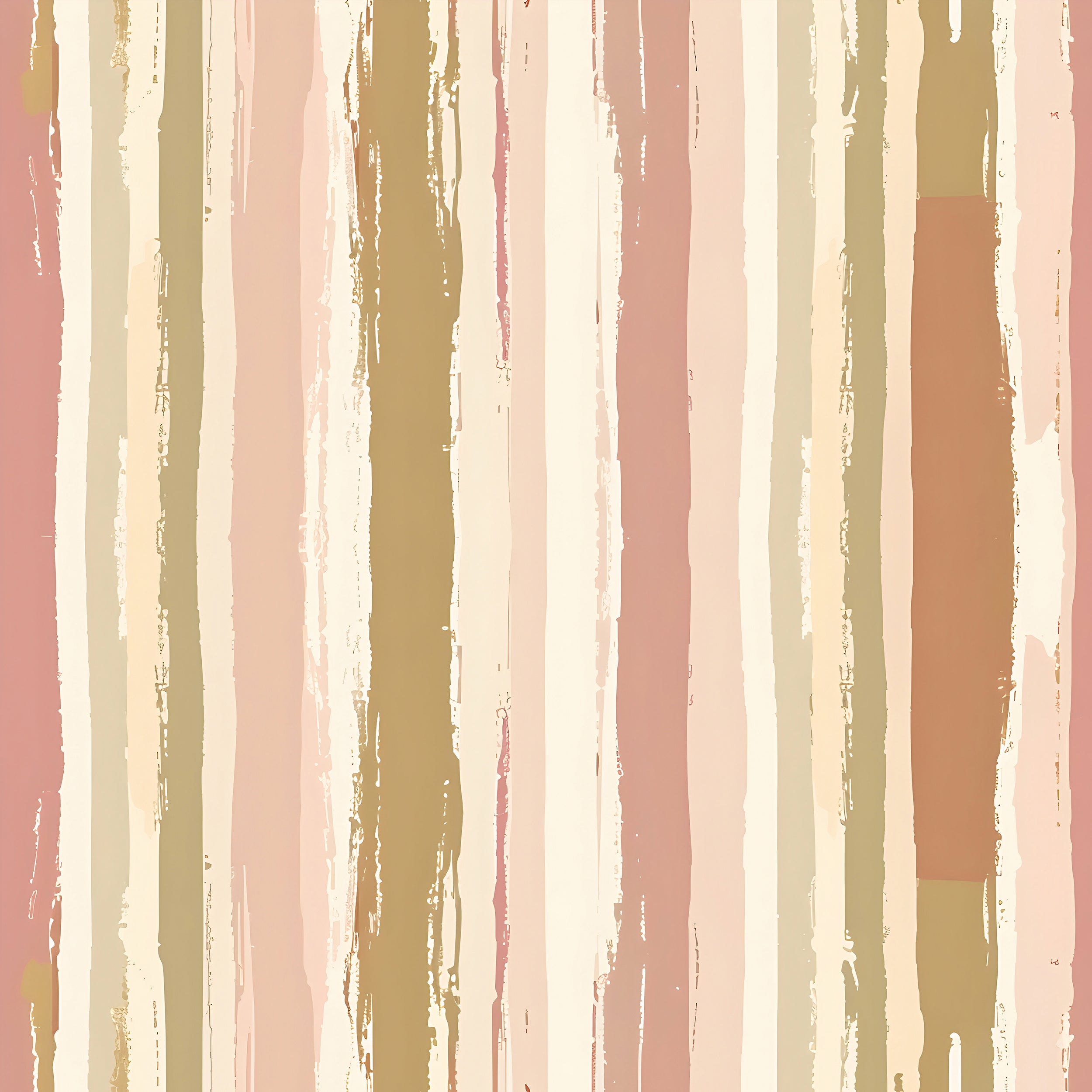 Peel and Stick Pastel Color Stripes Vinyl Wallpaper Soft Pink and Beige Striped Wall Mural