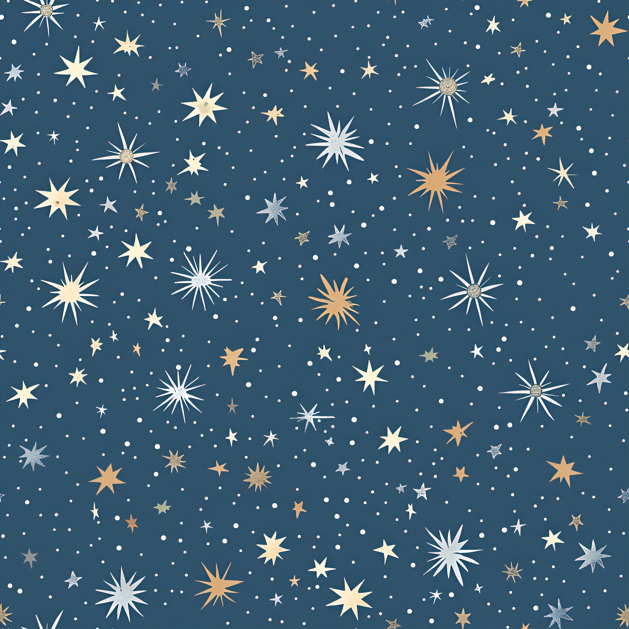 White and golden stars wallpaper Stars in the sky peel and stick wallpaper