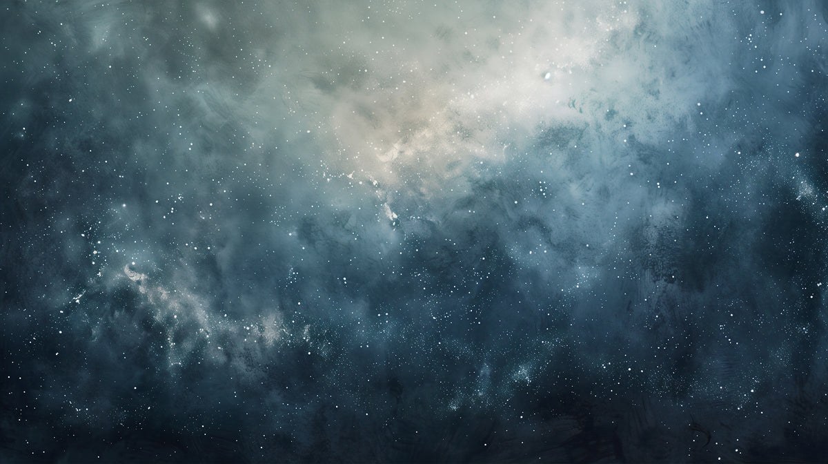 Starry Space Wall Mural - Nursery Dark Starry Night Wallpaper