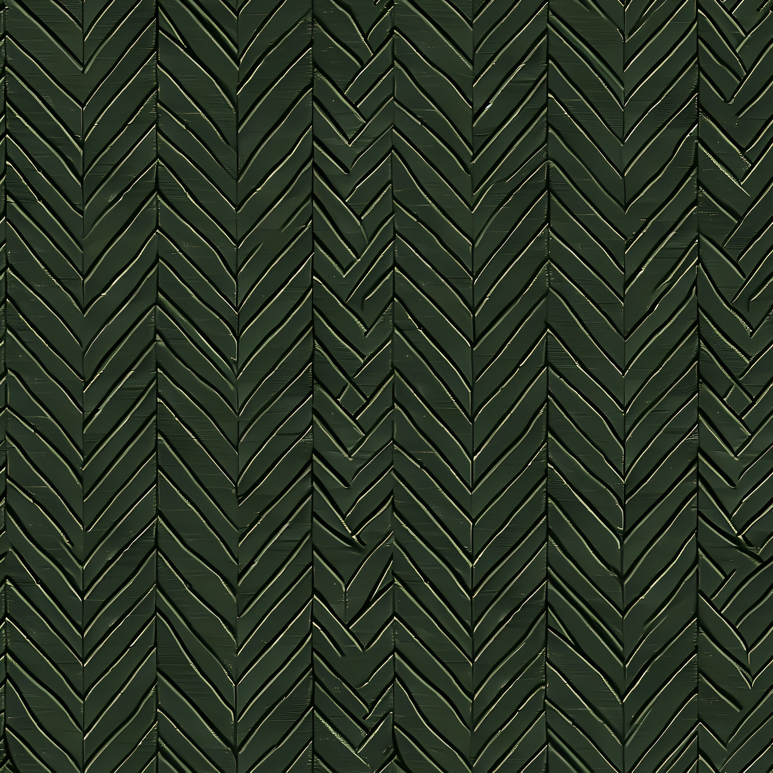 Peel and stick dark green removable wallpaper Rich green herringbone pattern wall decor