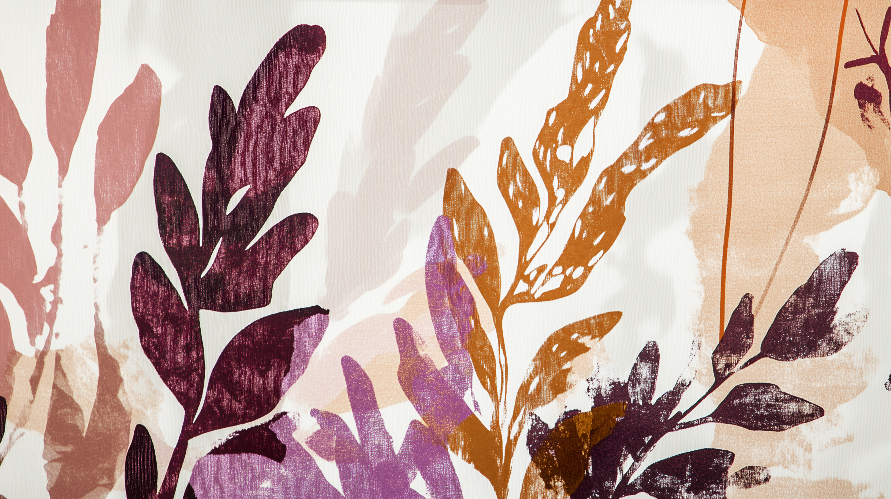 Vibrant botanical wall decor with boho leaf patterns.
Removable abstract leaves wallpaper in colorful tones.