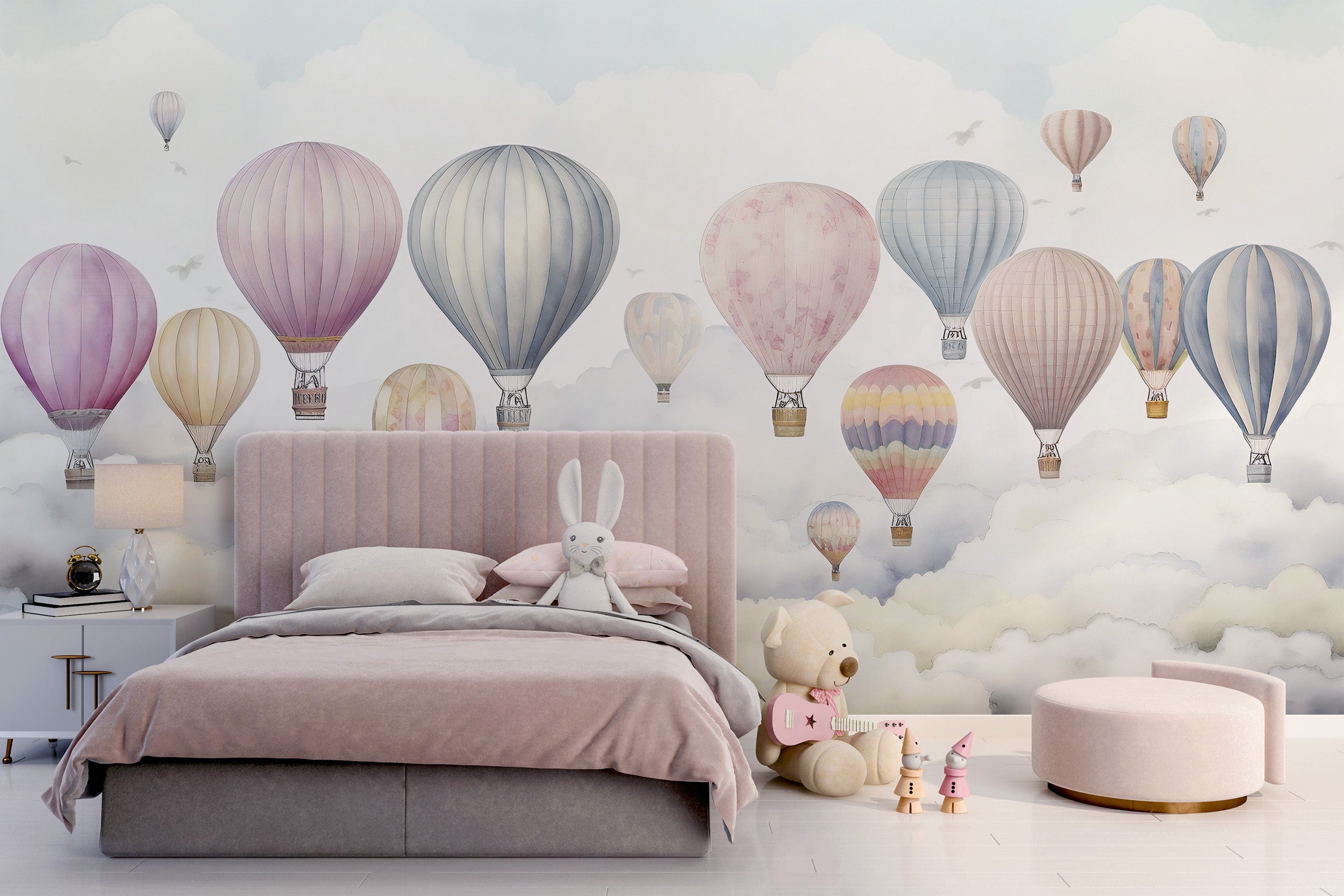 Peel and Stick Sky Mural for Kids' Room Decor