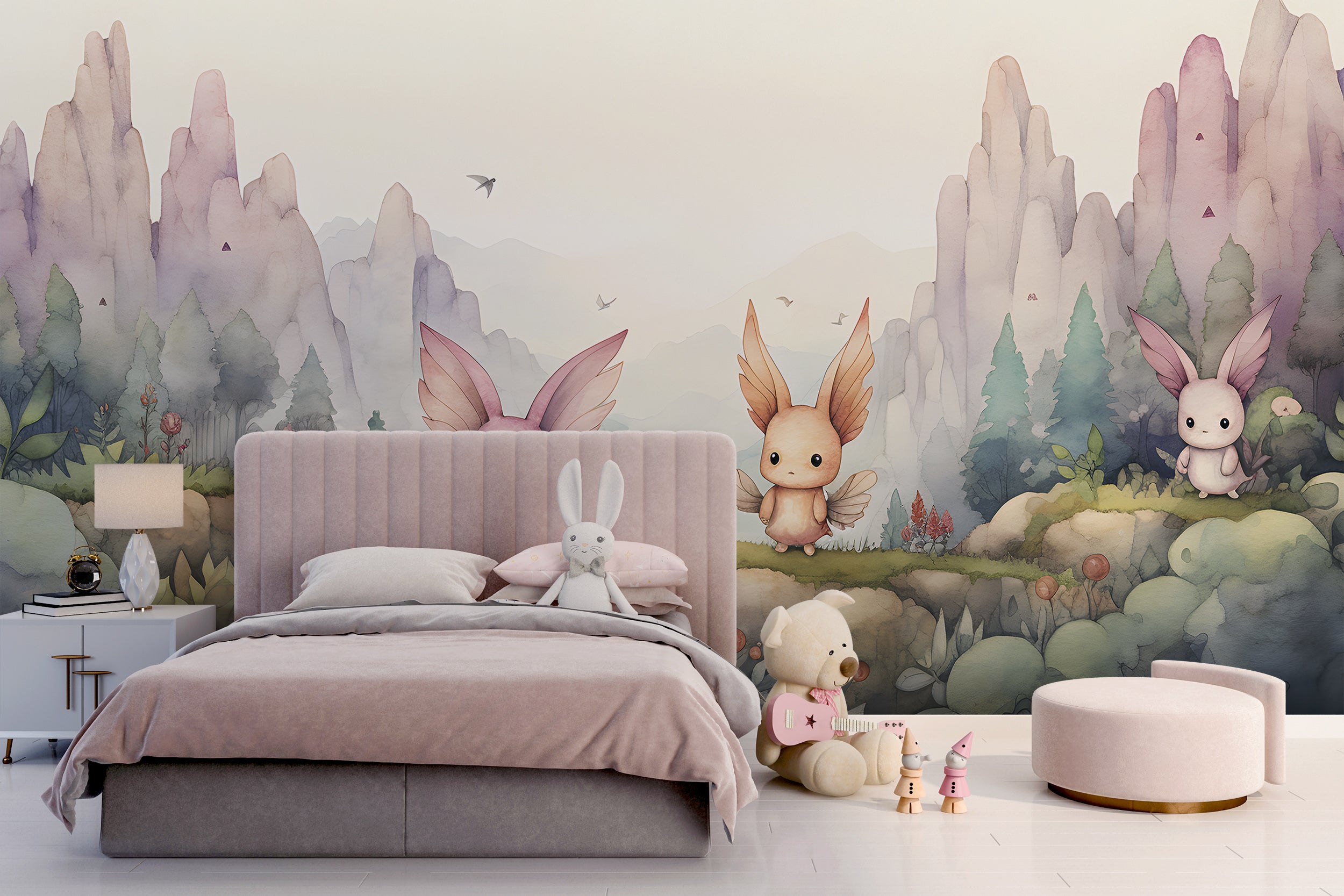 Magical Fairytale Creatures Wall Covering
