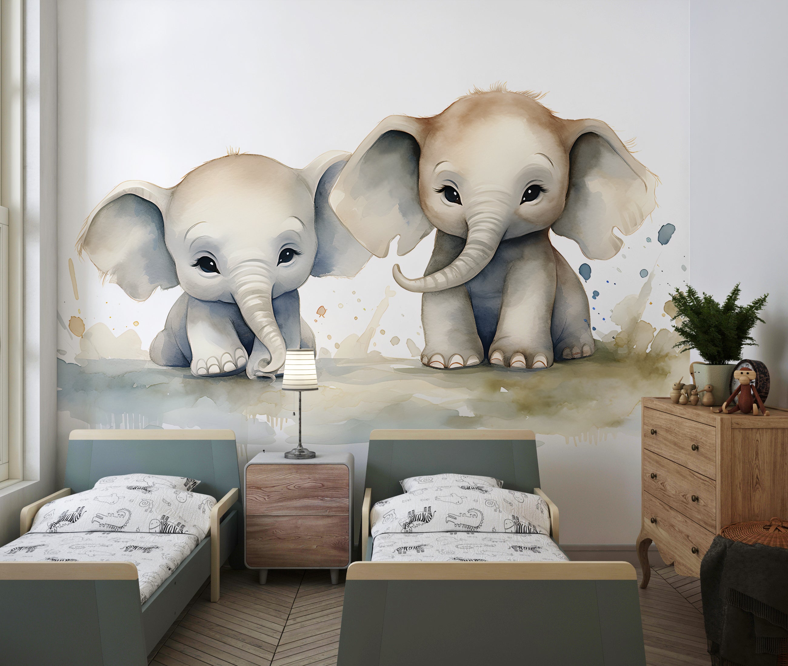 Nature-Inspired Kids' Room Wall Covering