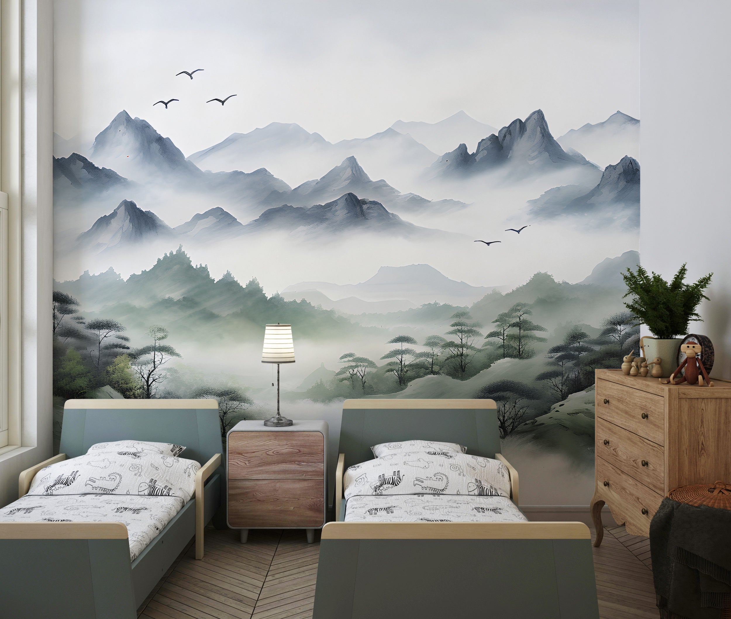 Create a Serene Space with Nature Theme