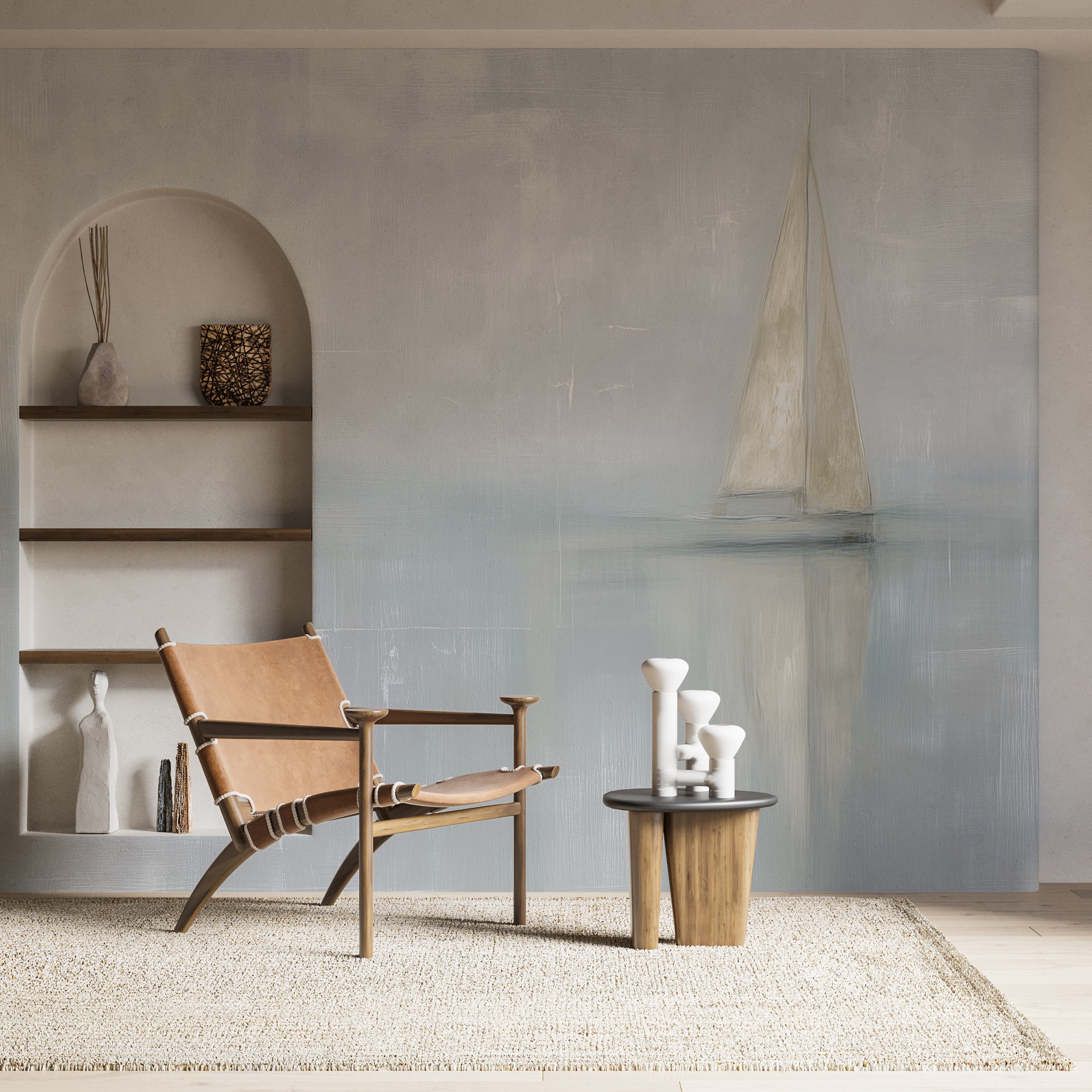 Removable sailboat ocean wallpaper

Washed out nautical wall mural