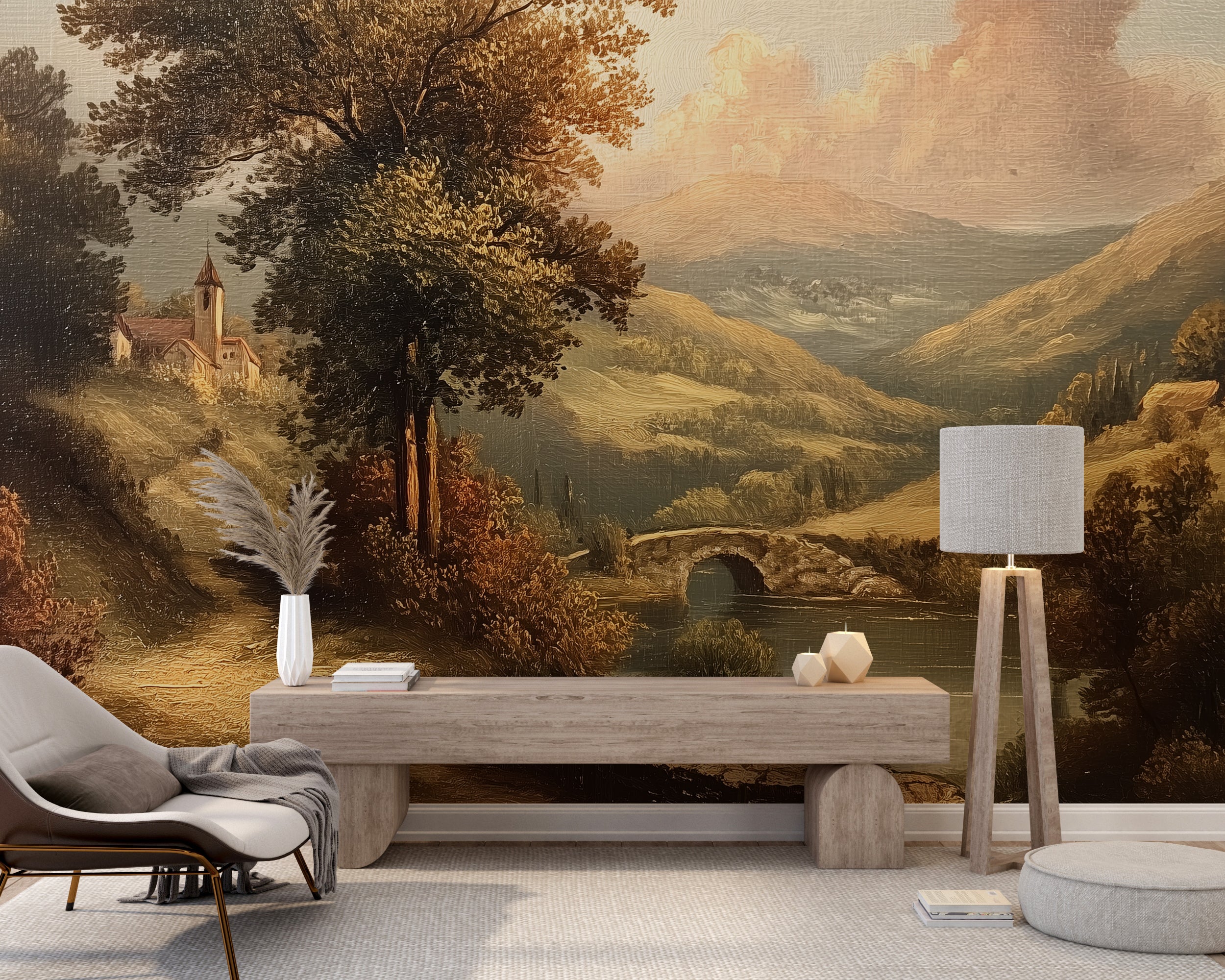 Removable European castle wall mural

Classic bridge and hill mural