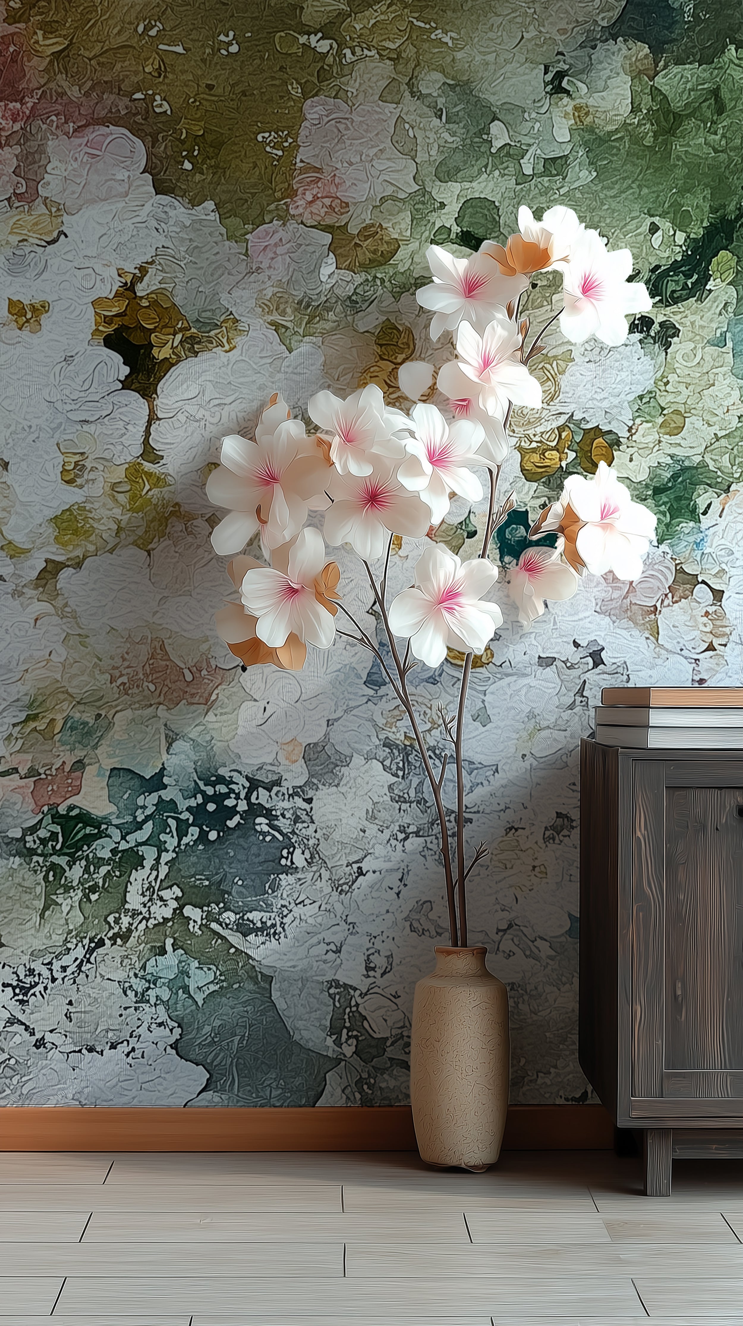 abstract floral watercolor wall mural

artistic flower wallpaper with soft brushstrokes
