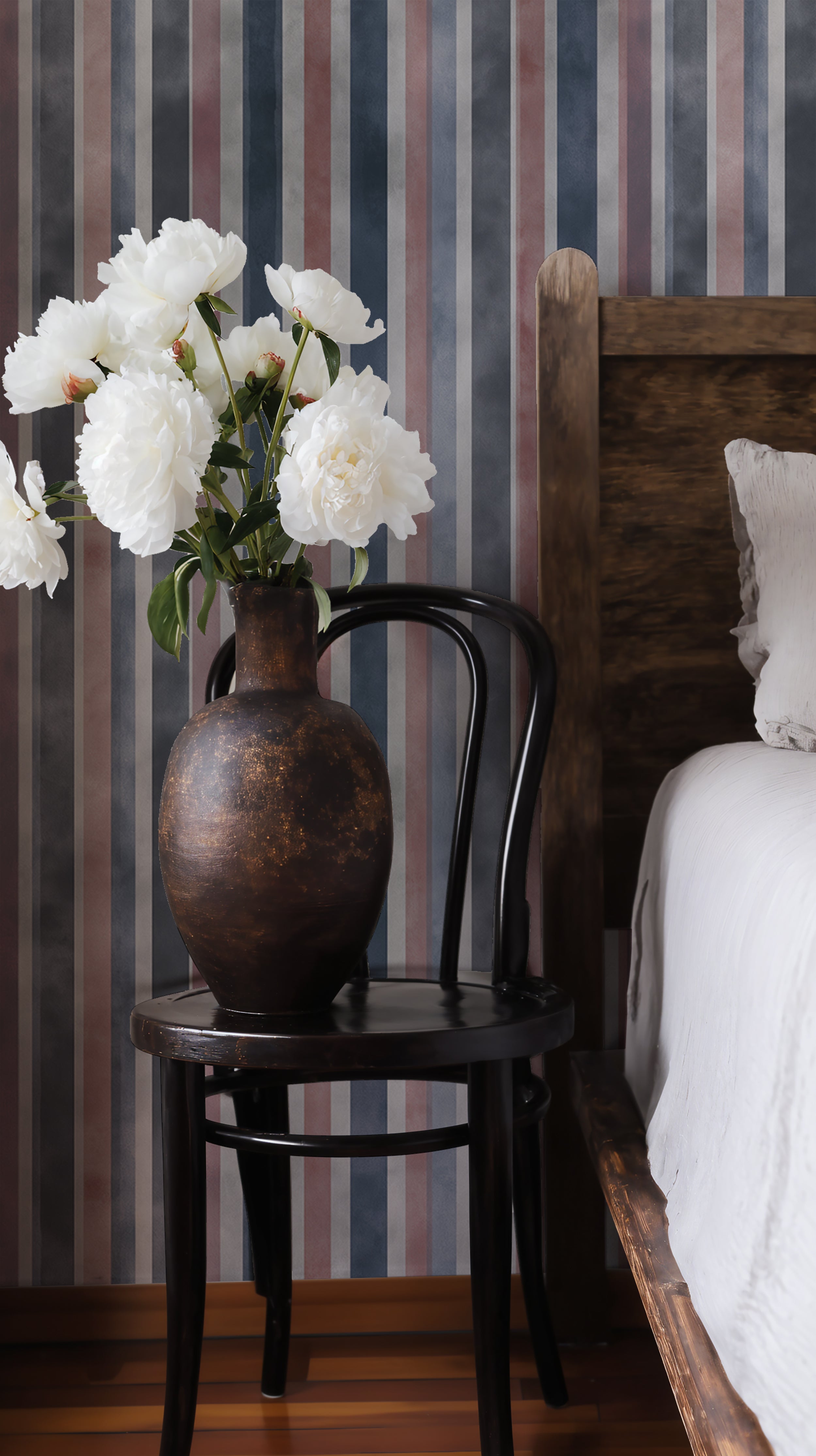 Watercolor Striped Wallpaper Navy Red Grey

Hand Painted Vertical Stripe Wallpaper