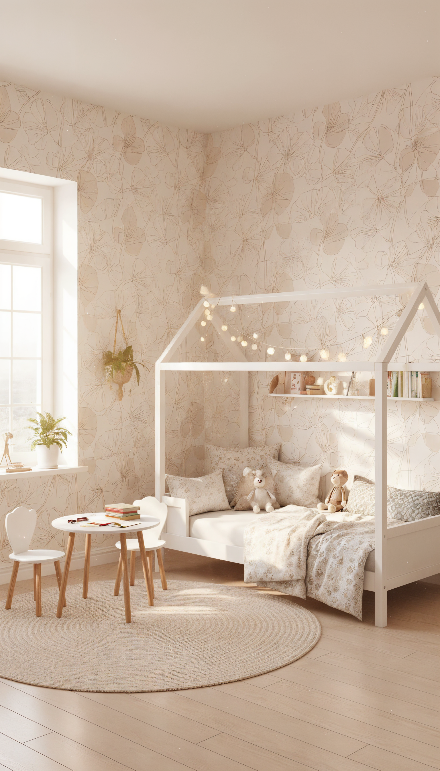 Calm neutral flower wall mural

Chic line drawing wallpaper design