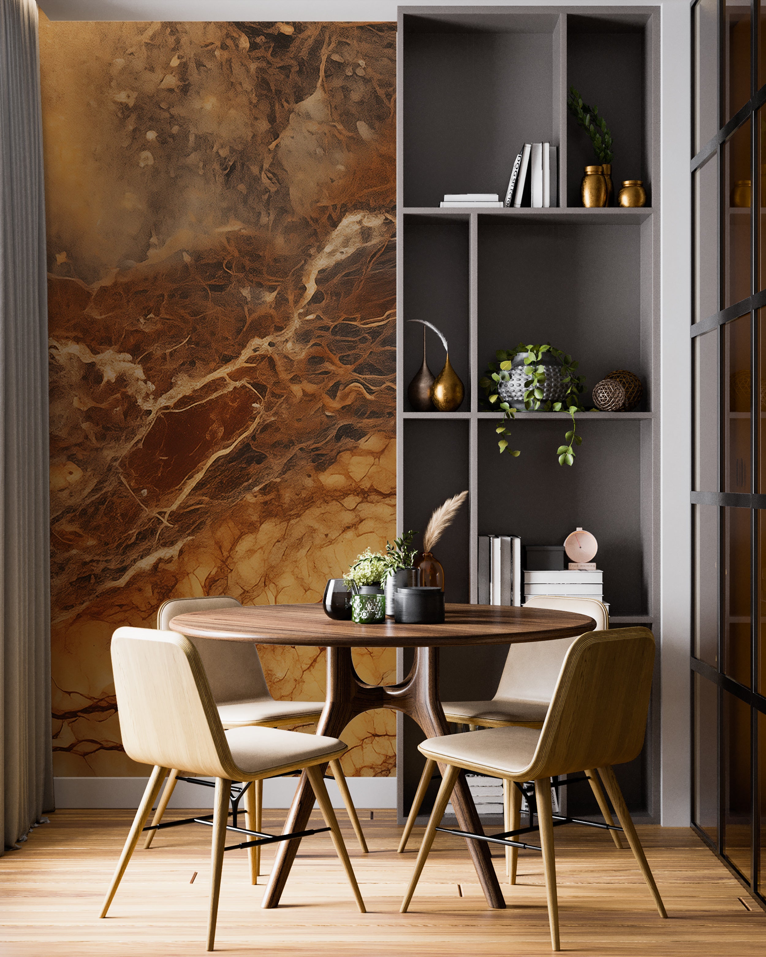 Golden Marble Removable Wall Mural