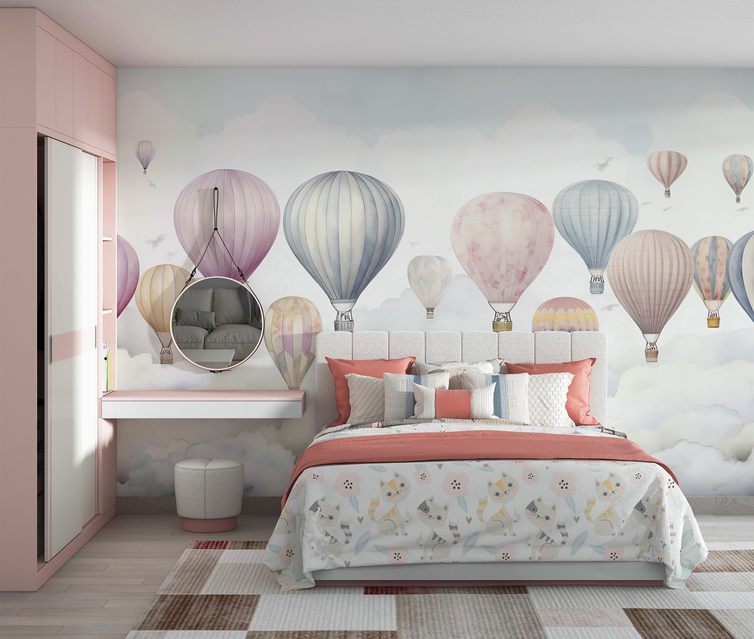 Imaginative Sky and Balloons Wall Art