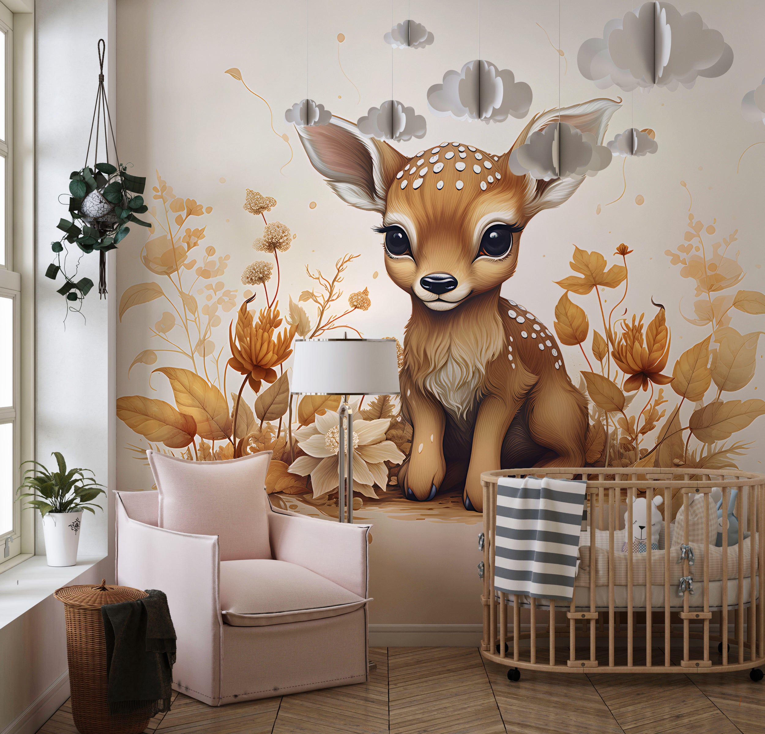 Serene Nature-Inspired Wall Covering