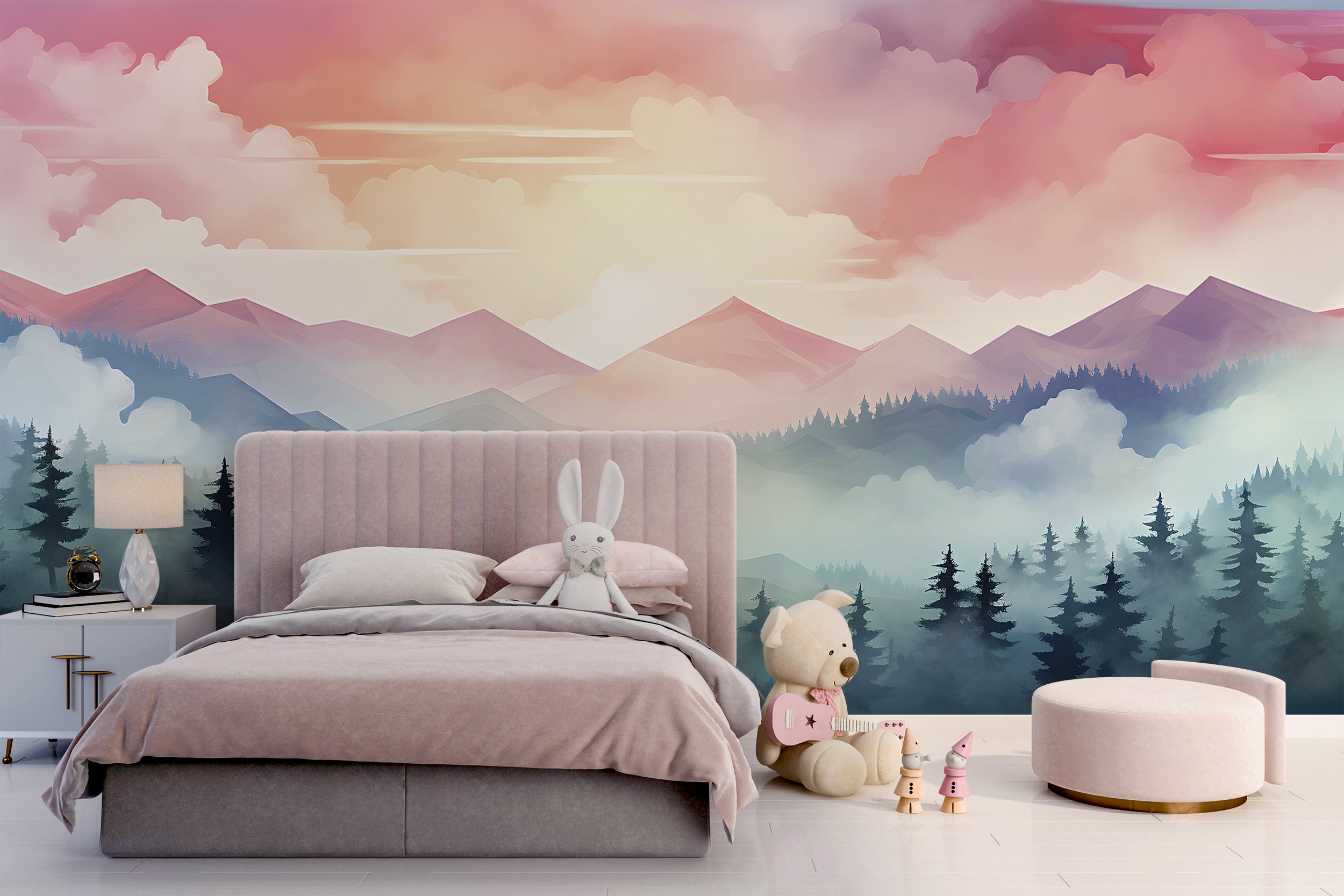 Sunset Over the Mountains Wall Art