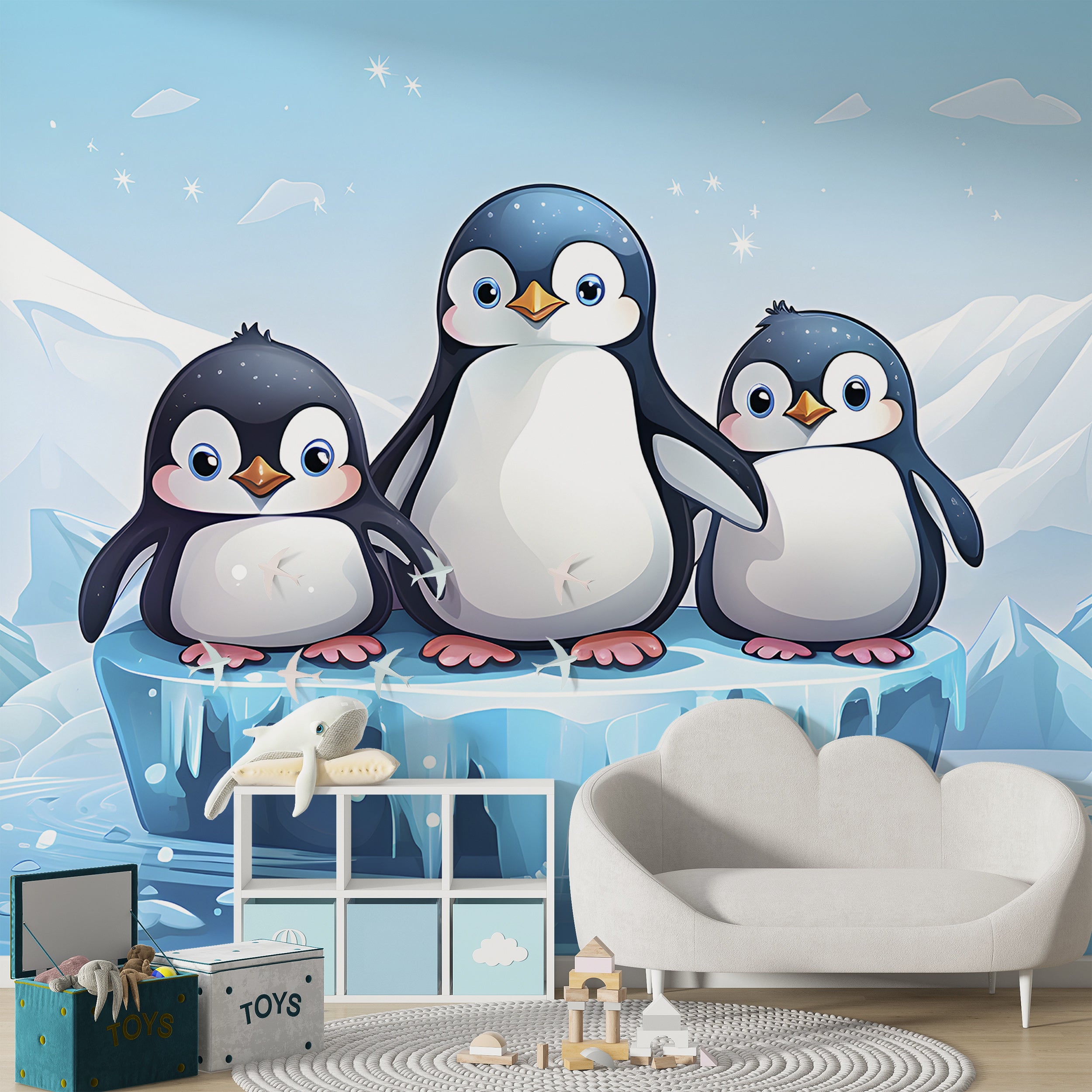 Arctic Animals Wallpaper for Nursery